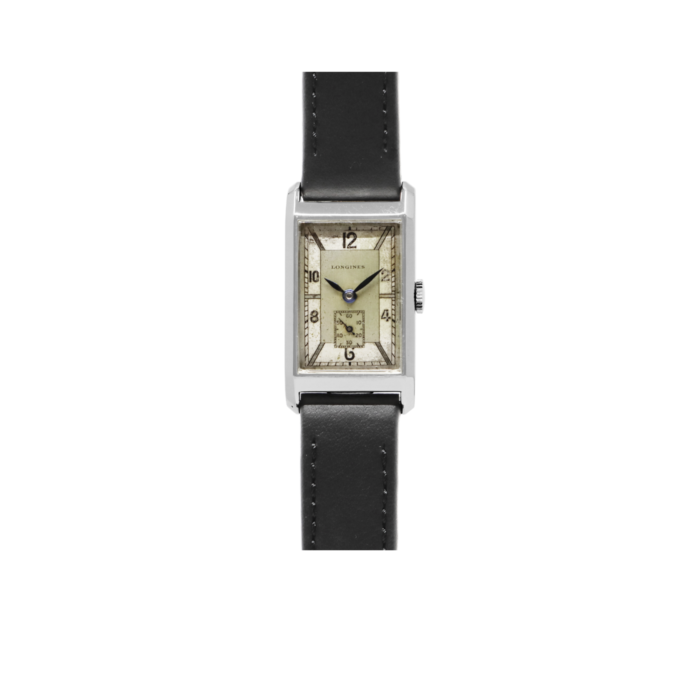 Longines rechthoekig Art deco horloge (1936)