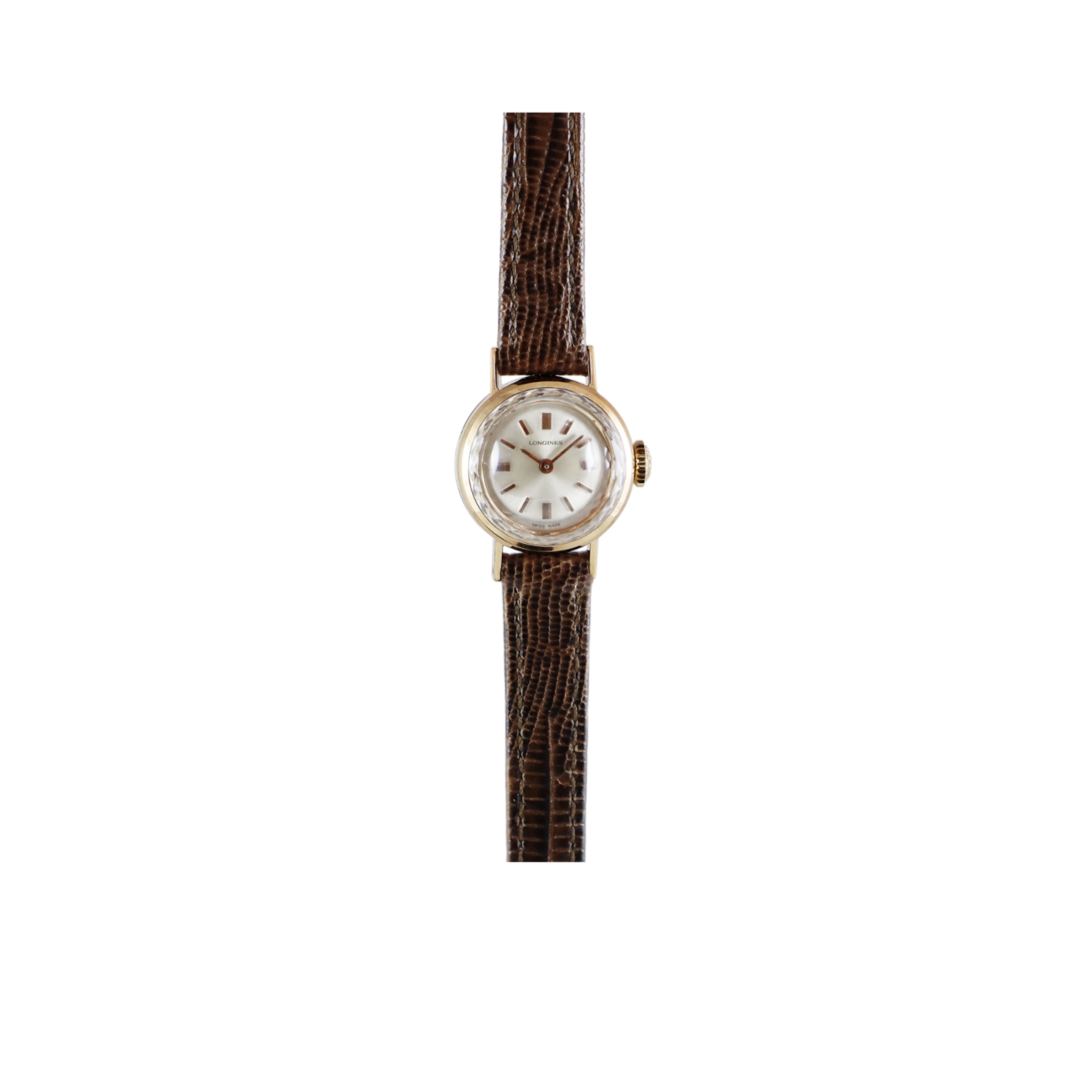 Reloj de pulsera Longines para señora de oro rosa de 18 quilates (1967)