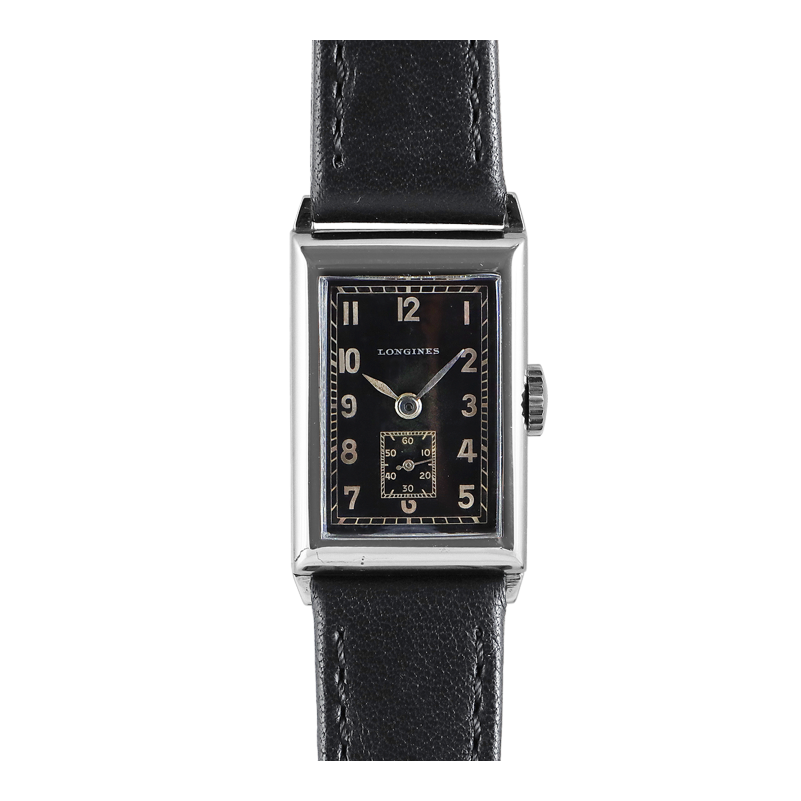Longines Rectangular Art Deco wristwatch (1937)