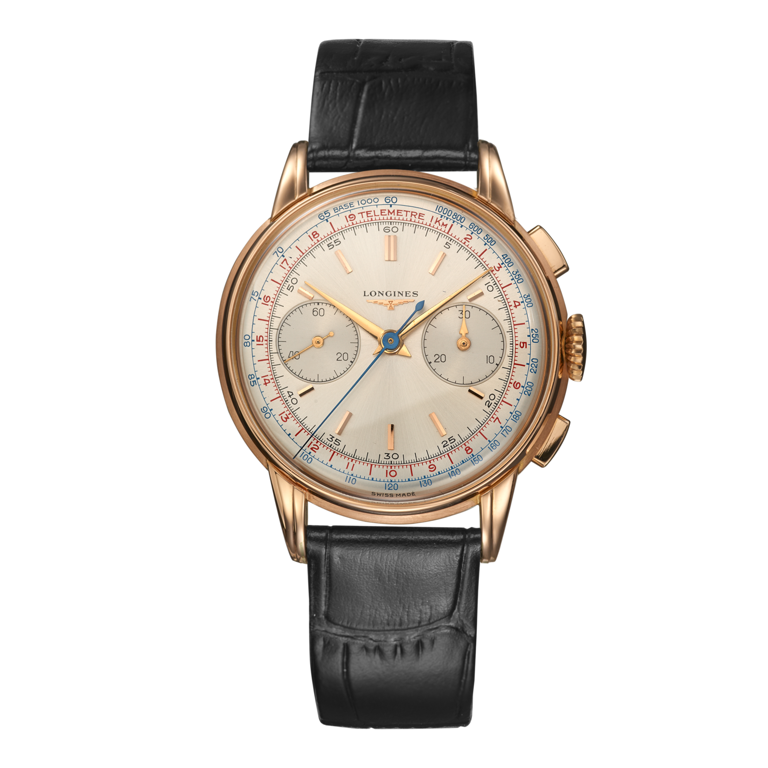 Longines Chronograph 30CH in 18ct rose gold (1951)
