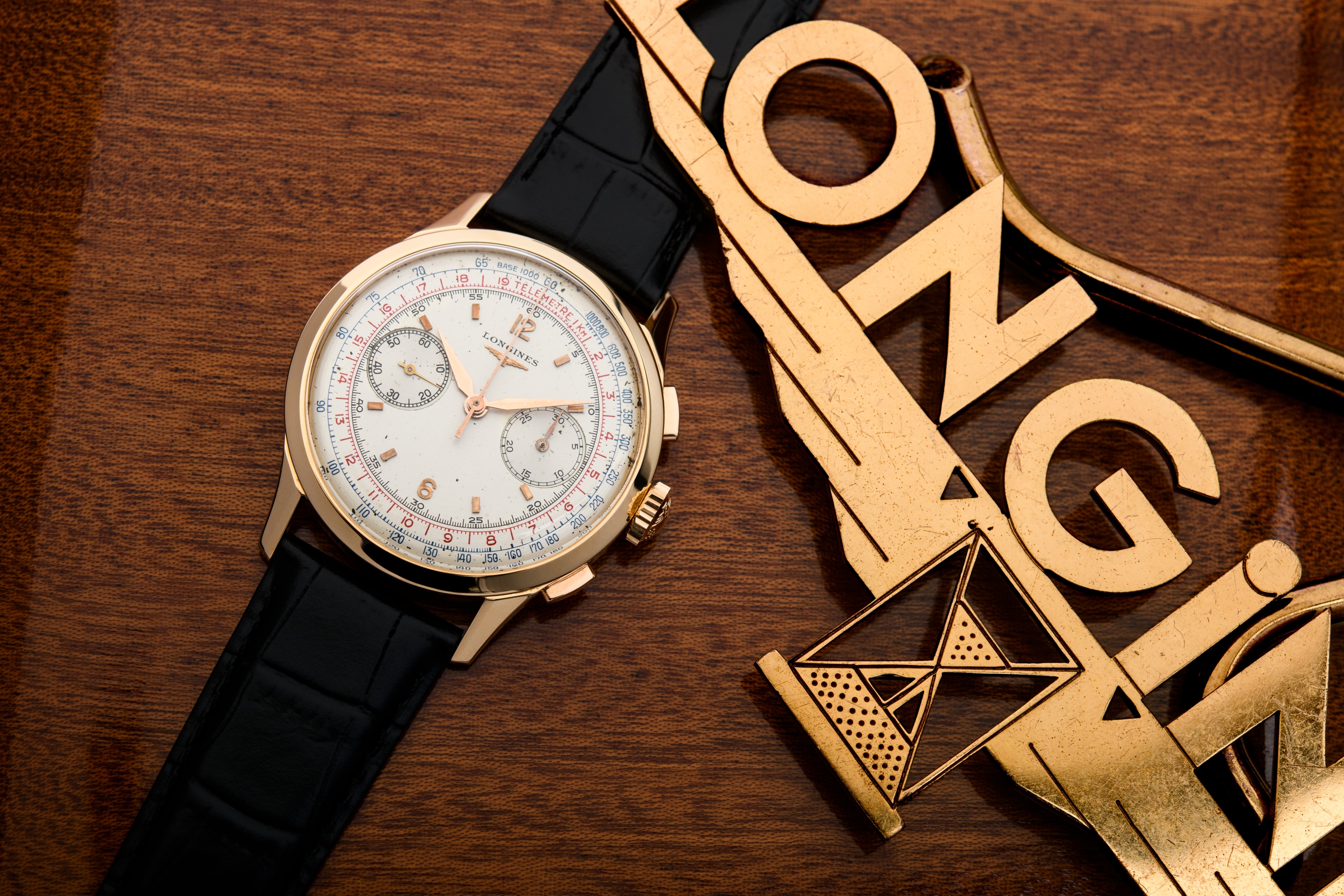 Longines Flyback-Chronograph 30CH In Rose Gold (1961) | LONGINES US