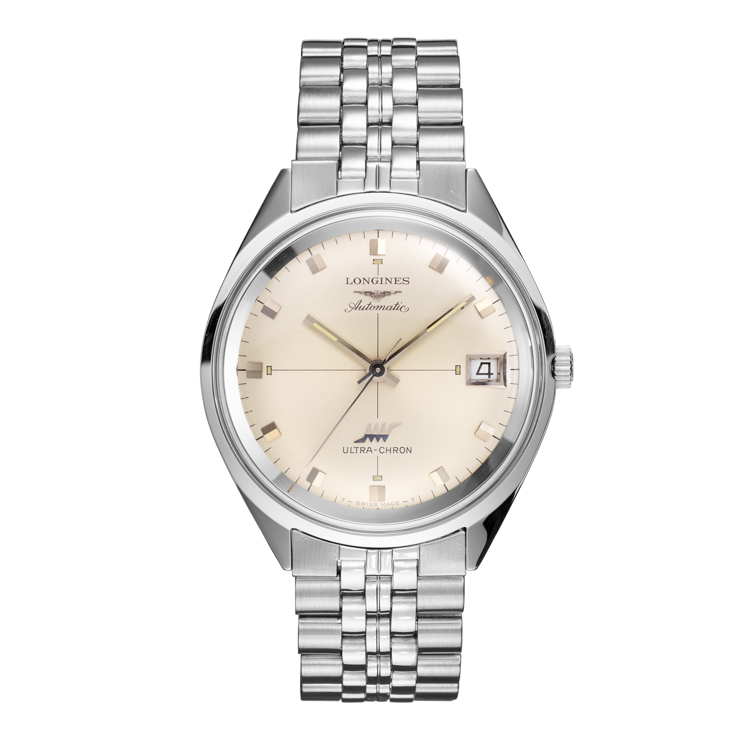 LONGINES ULTRA-CHRON WITH HIGH-FREQUENCY MOVEMENT SUNRAY SILVER (1969)