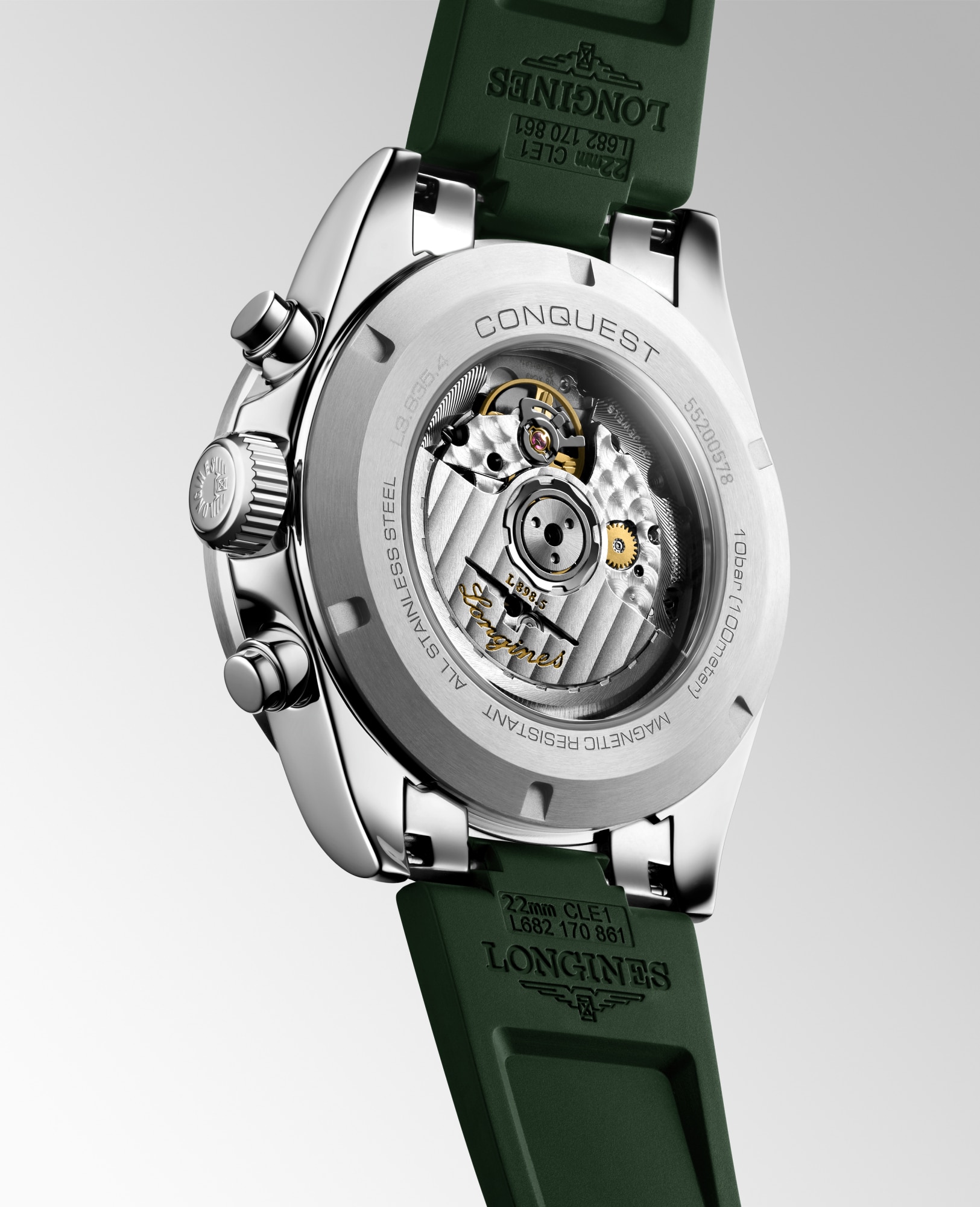 CONQUEST CHRONOGRAPH 自動巻、ステンレススティールと