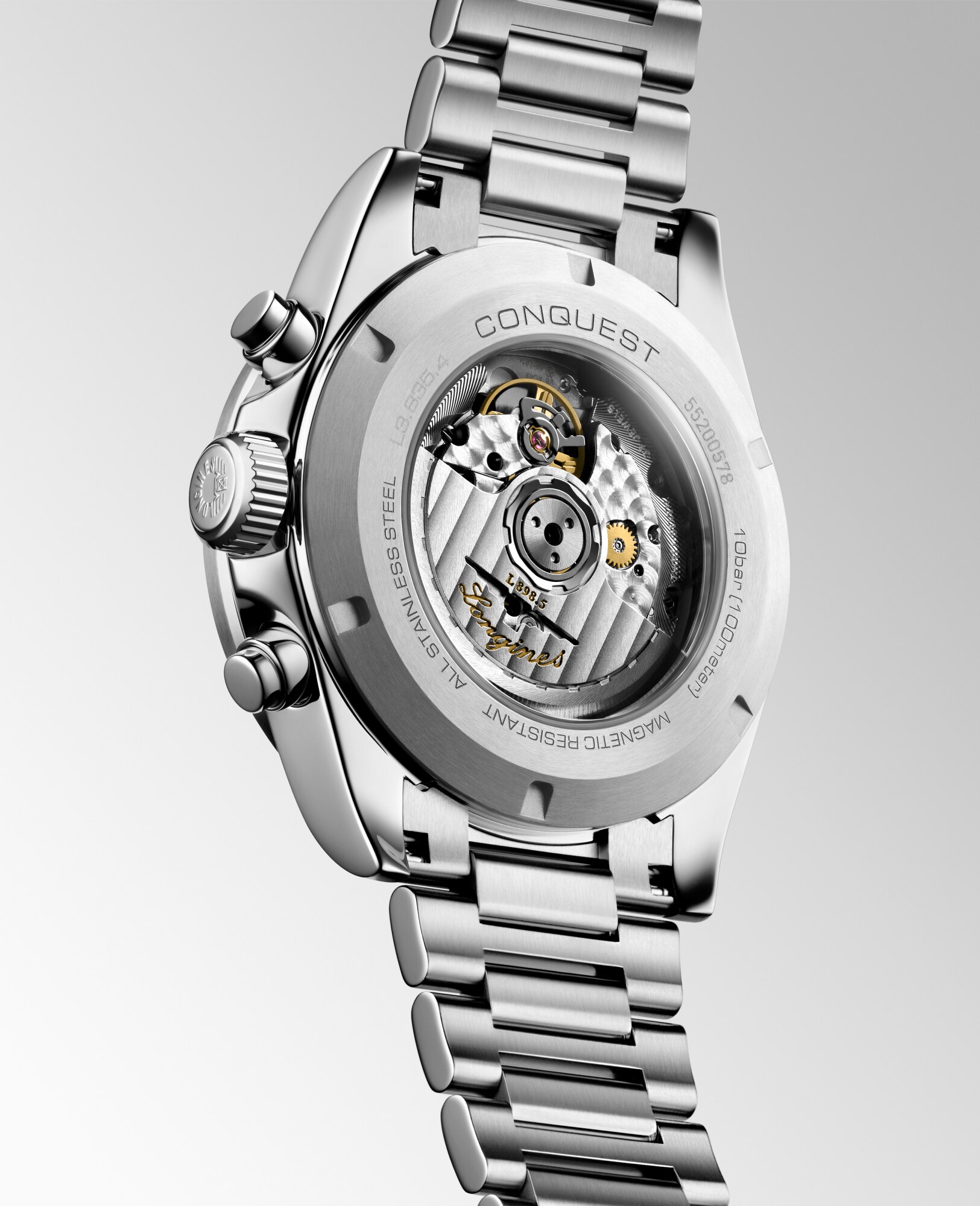 CONQUEST CHRONOGRAPH | Ø 42.00 mm, Sunray Gilt | L3.835.4.32.6