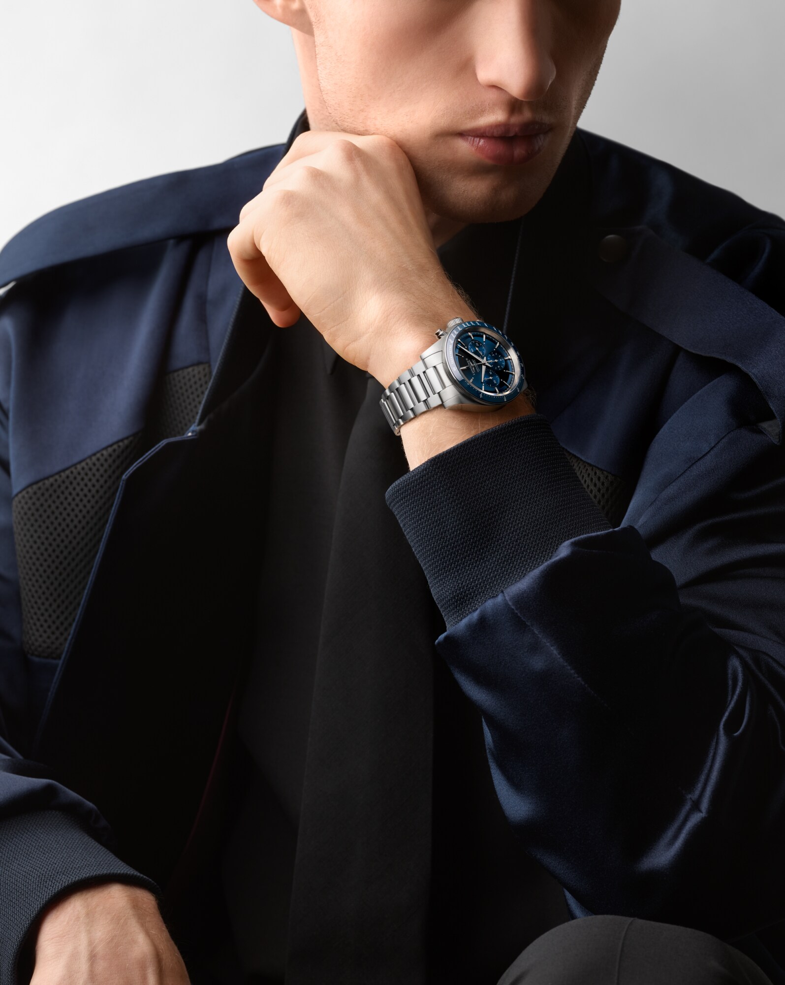 CONQUEST CHRONOGRAPH Automatic, Stainless Steel And Ceramic Bezel