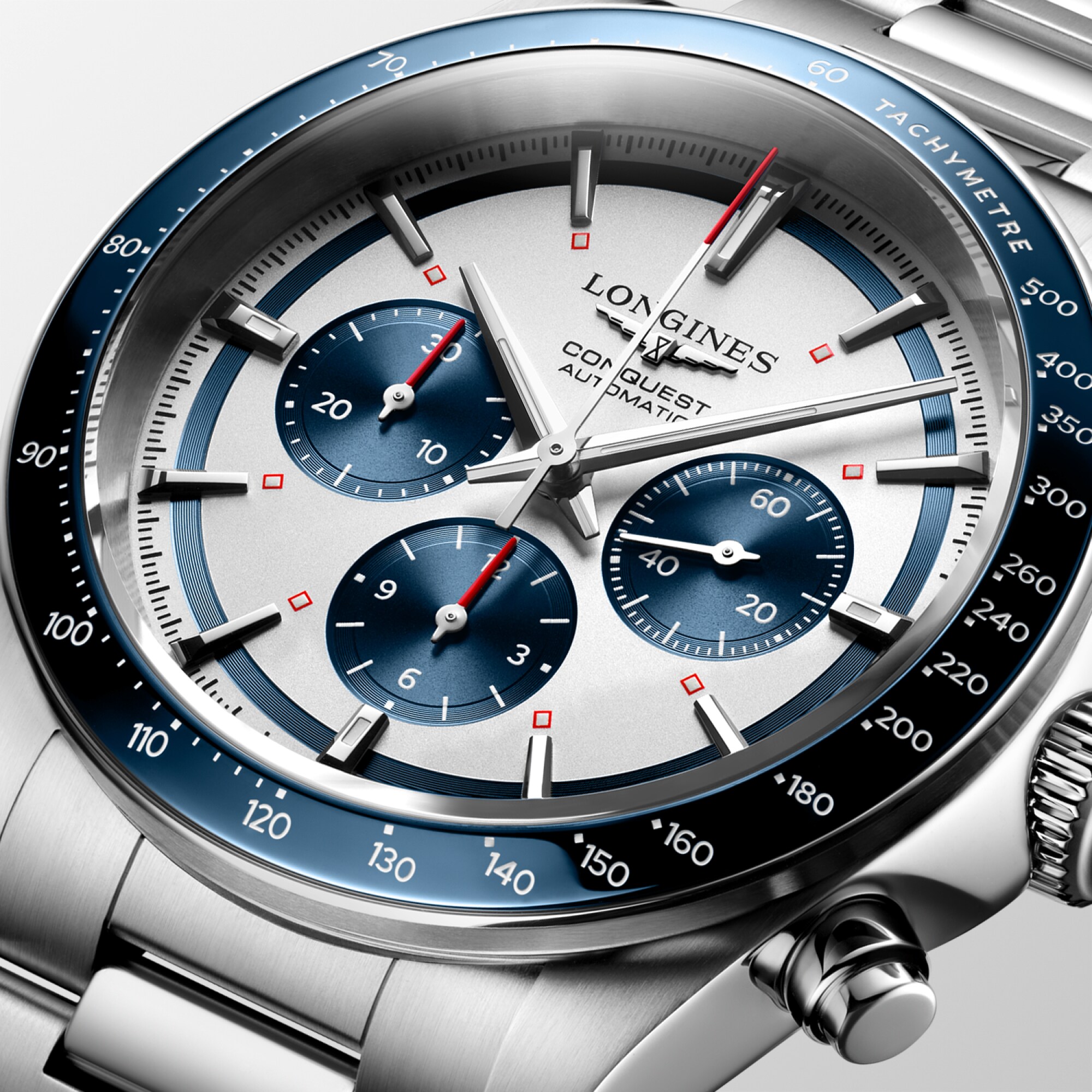 CONQUEST CHRONOGRAPH Automatic, Stainless Steel And Ceramic