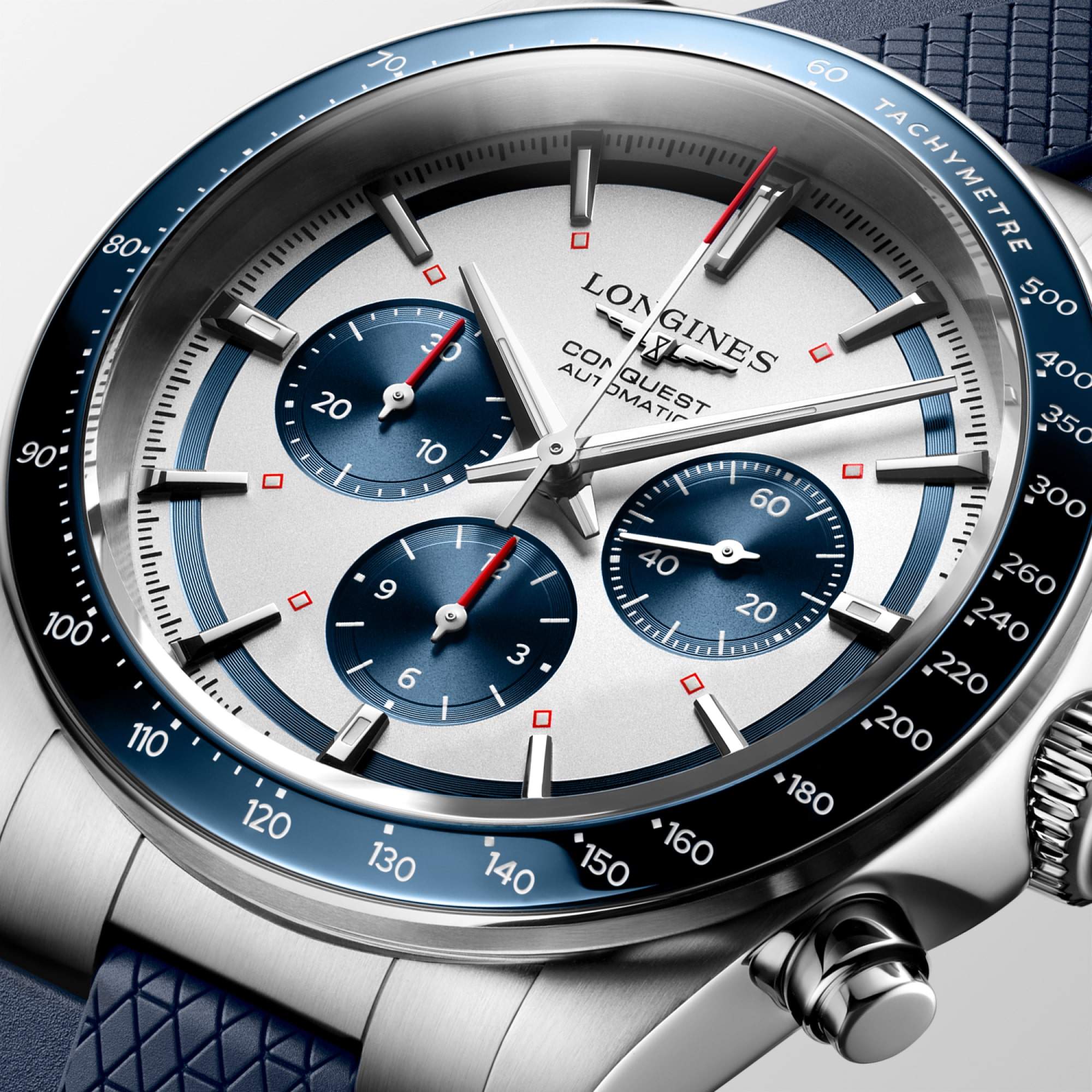時計 LONGINES Hydro Conquest Chronograph CONQUEST CHRONOGRAPH Automatic, Stainless Steel And Ceramic Bezel