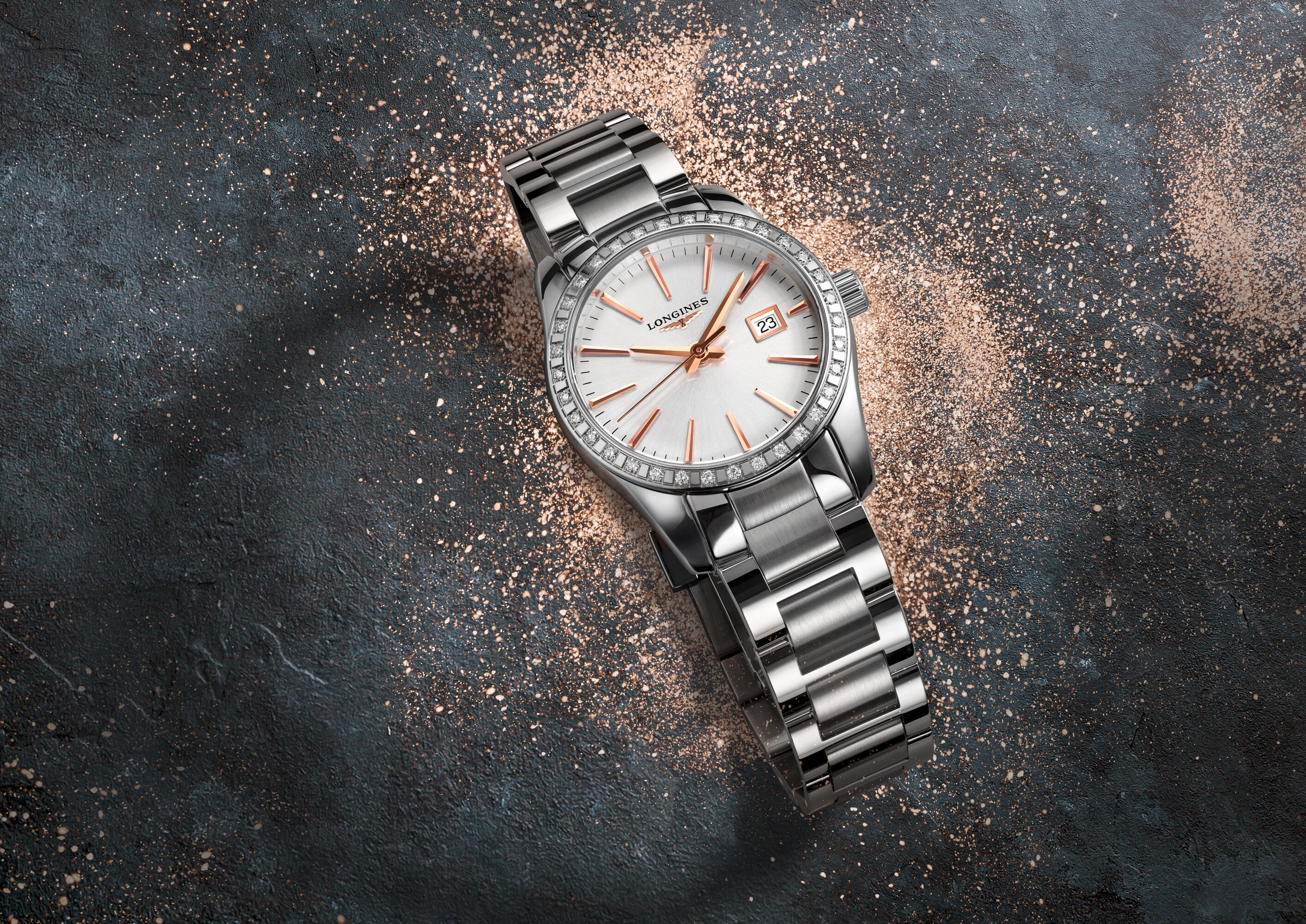 CONQUEST CLASSIC Quartz, Stainless Steel, Sunray Silver Dial CONQUEST CLASSIC Quartz, Stainless Steel, Sunray Silver Dial