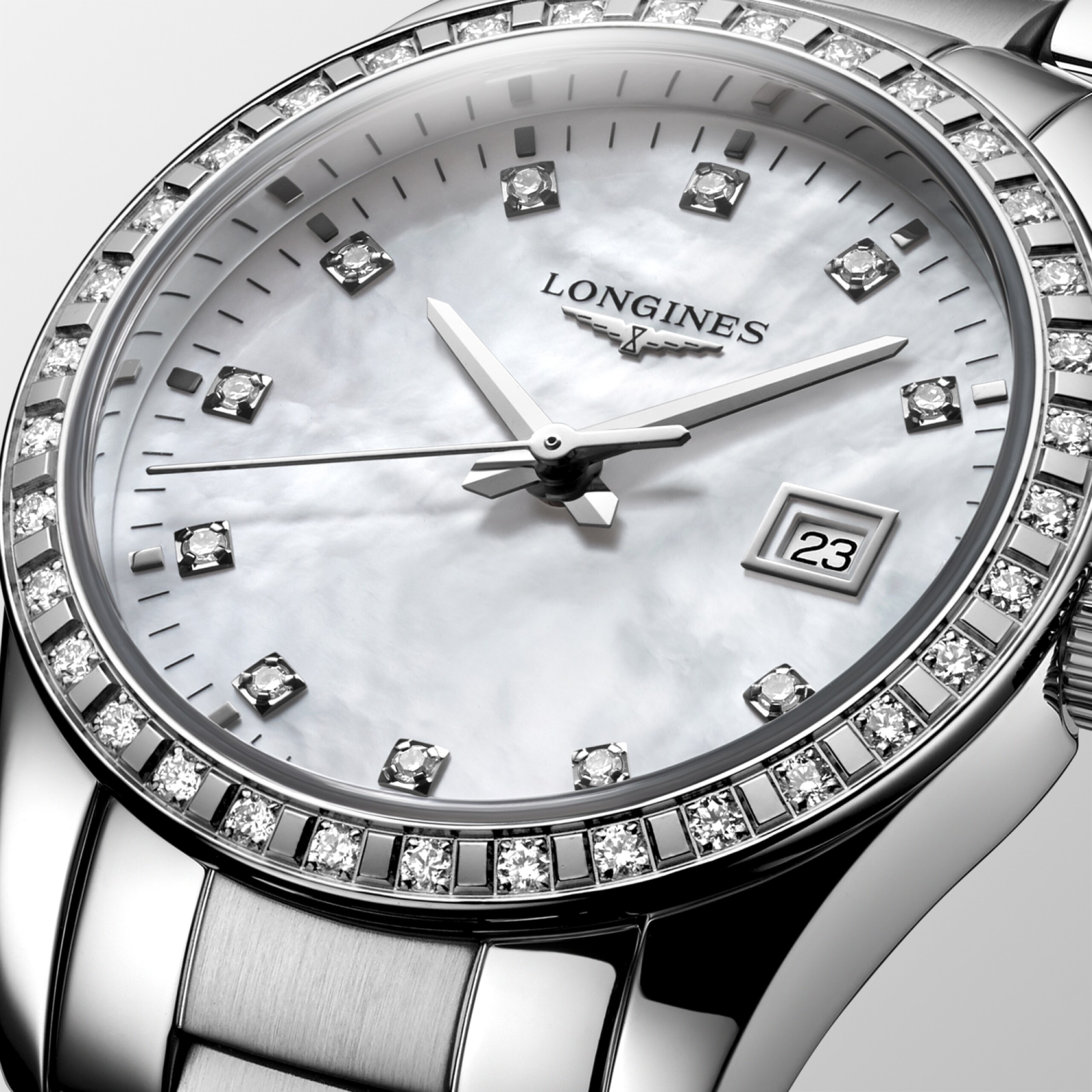 Longines CONQUEST CLASSIC kwarcowy stal szlachetna Watch - L2.286.0.87.6