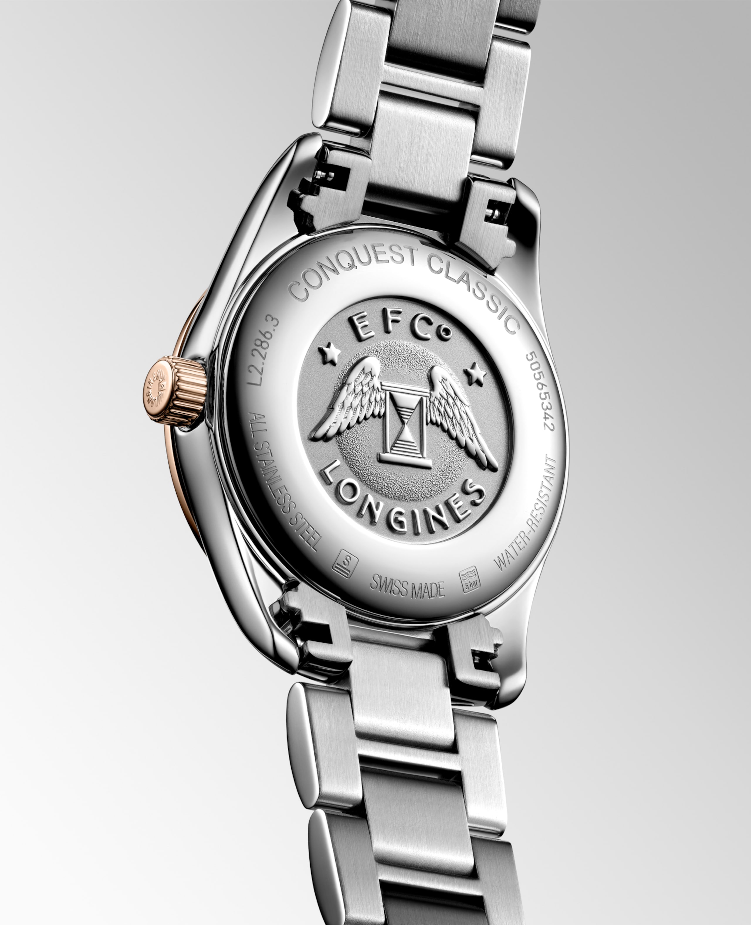 Longines コンクエスト クラシック クォーツ ステンレススティール&レッド pvd Watch - L2.286.3.72.7
