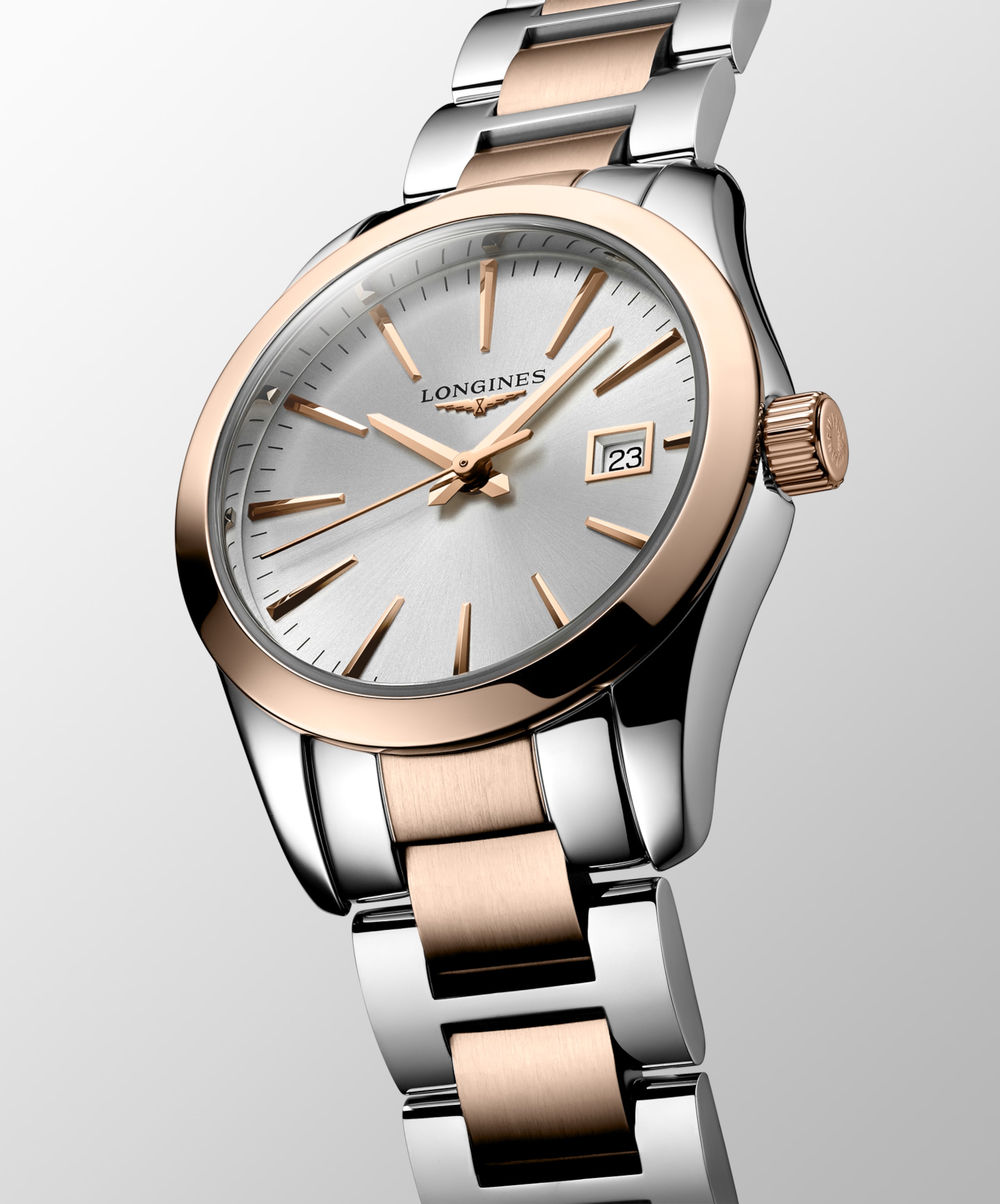 Longines コンクエスト クラシック クォーツ ステンレススティール&レッド pvd Watch - L2.286.3.72.7