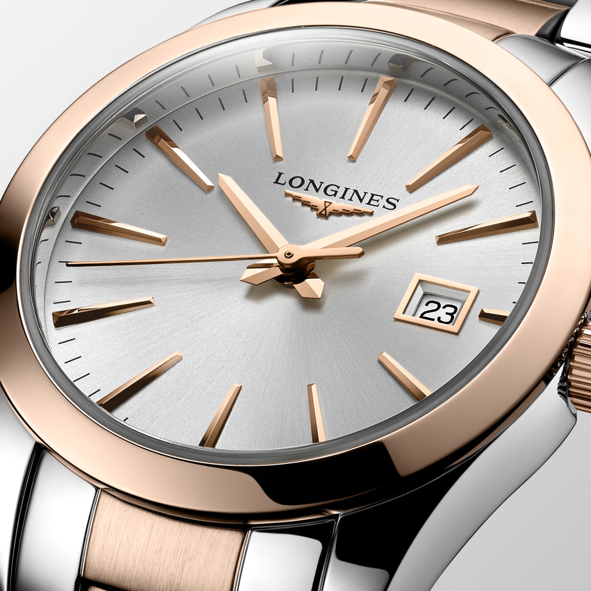 LONGINES◆クォーツ腕時計/アナログ/コンクエスト/箱劣化/コマ6 1954年より愛される「コンクエスト」コレクションが原点回帰しデザイン