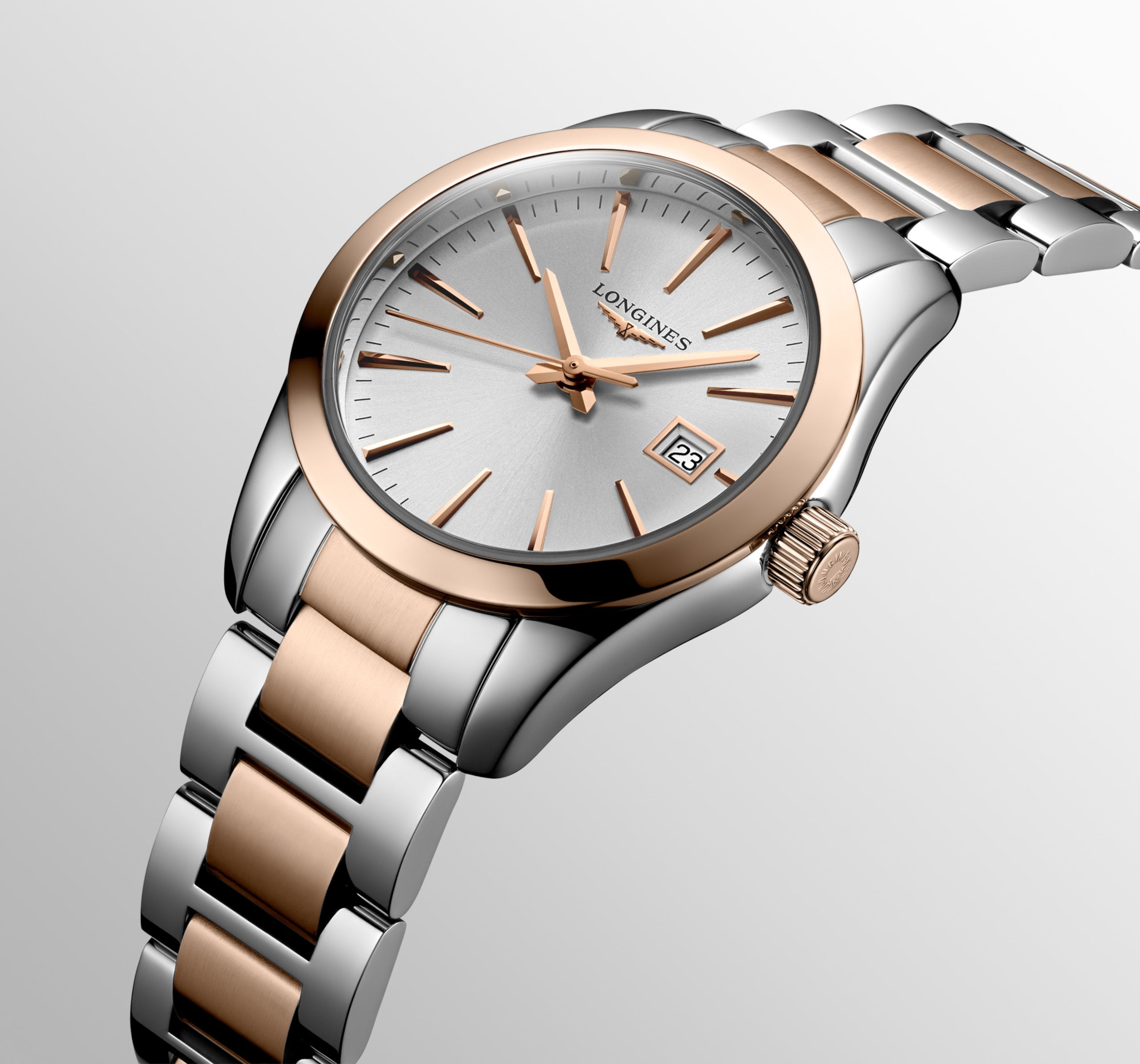 Longines コンクエスト クラシック クォーツ ステンレススティール&レッド pvd Watch - L2.286.3.72.7