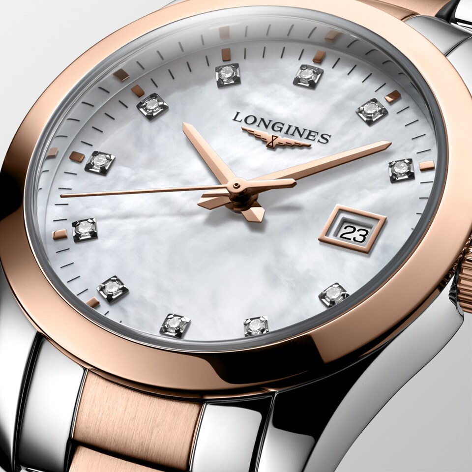 Longines Conquest Classic 29.50mm Cadran Nacre Blanche - L2.286.3.87.7