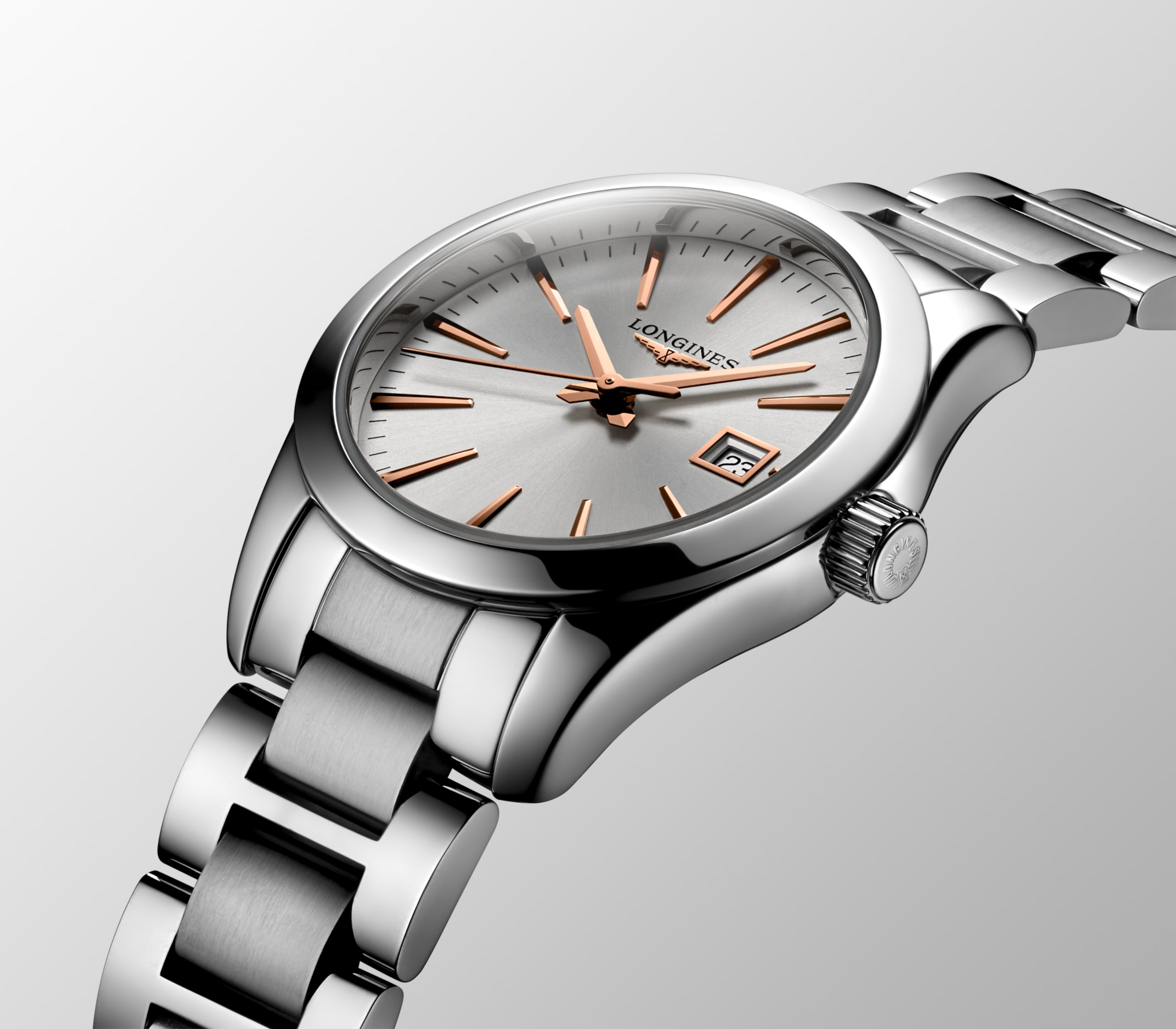 Longines 征服者經典系列 石英 不鏽鋼 Watch - L2.286.4.72.6