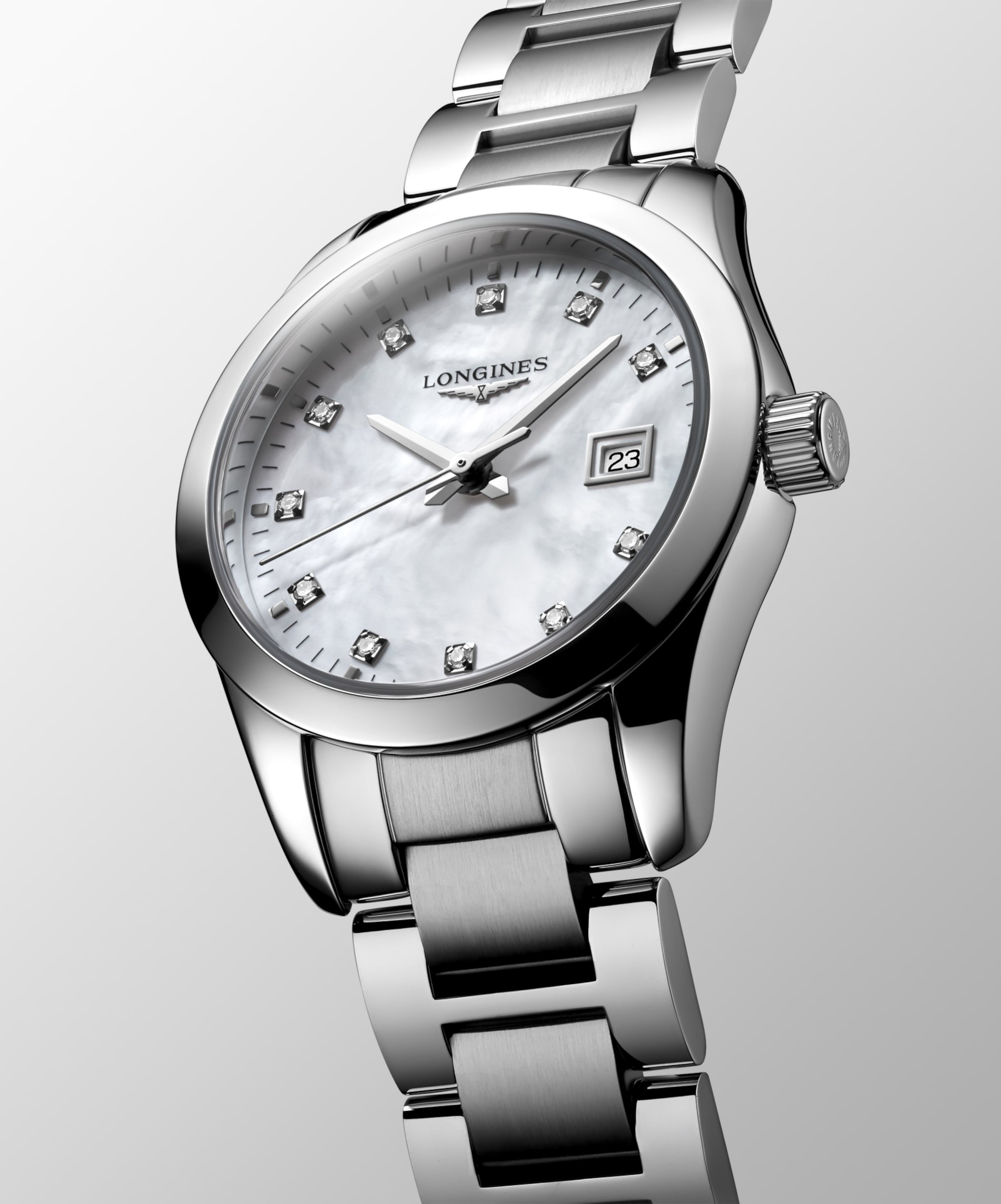 Longines CONQUEST CLASSIC Quarz Edelstahl Watch - L2.286.4.87.6