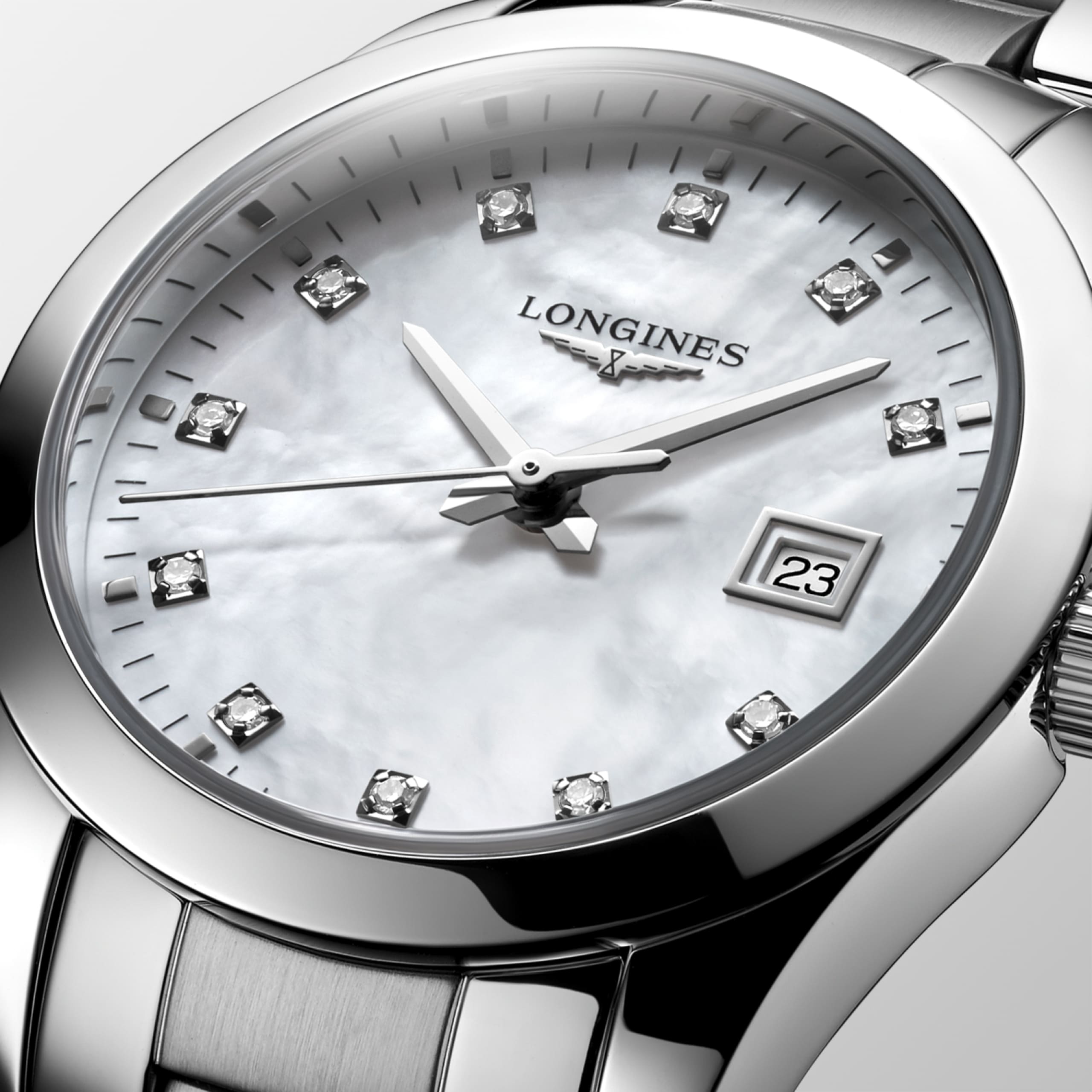 Longines CONQUEST CLASSIC Quarz Edelstahl Watch - L2.286.4.87.6