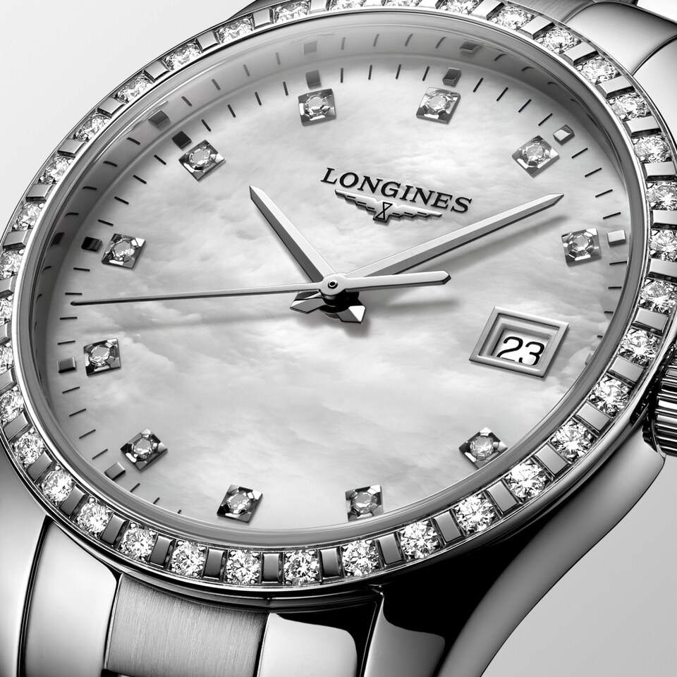 Longines Conquest Classic 34mm Cadran Nacre Blanche Premium - L2.386.0.87.6