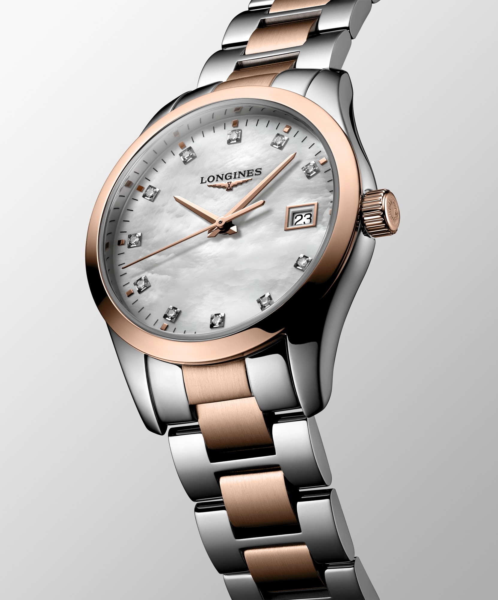 CONQUEST CLASSIC Quartz, Stainless Steel And Red Pvd Coating