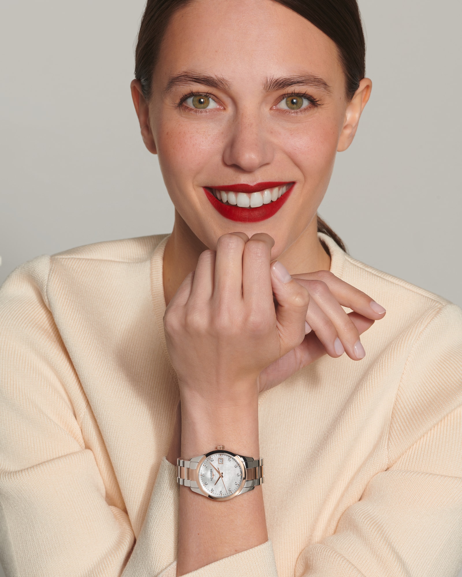 CONQUEST CLASSIC Quarz, Edelstahl Und Roséfarbene PVD-Beschichtung