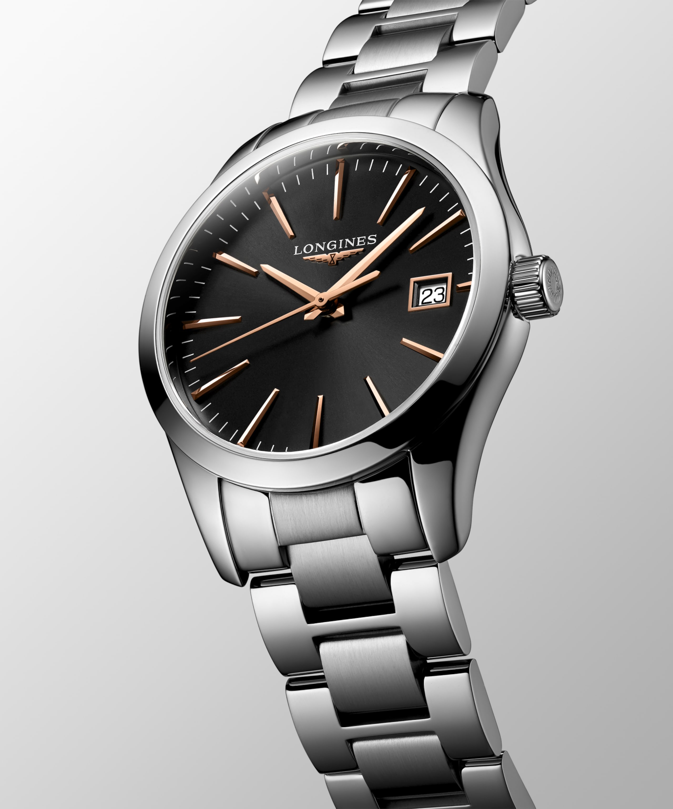 Longines CONQUEST CLASSIC quartzo aço inoxidável Watch - L2.386.4.52.6