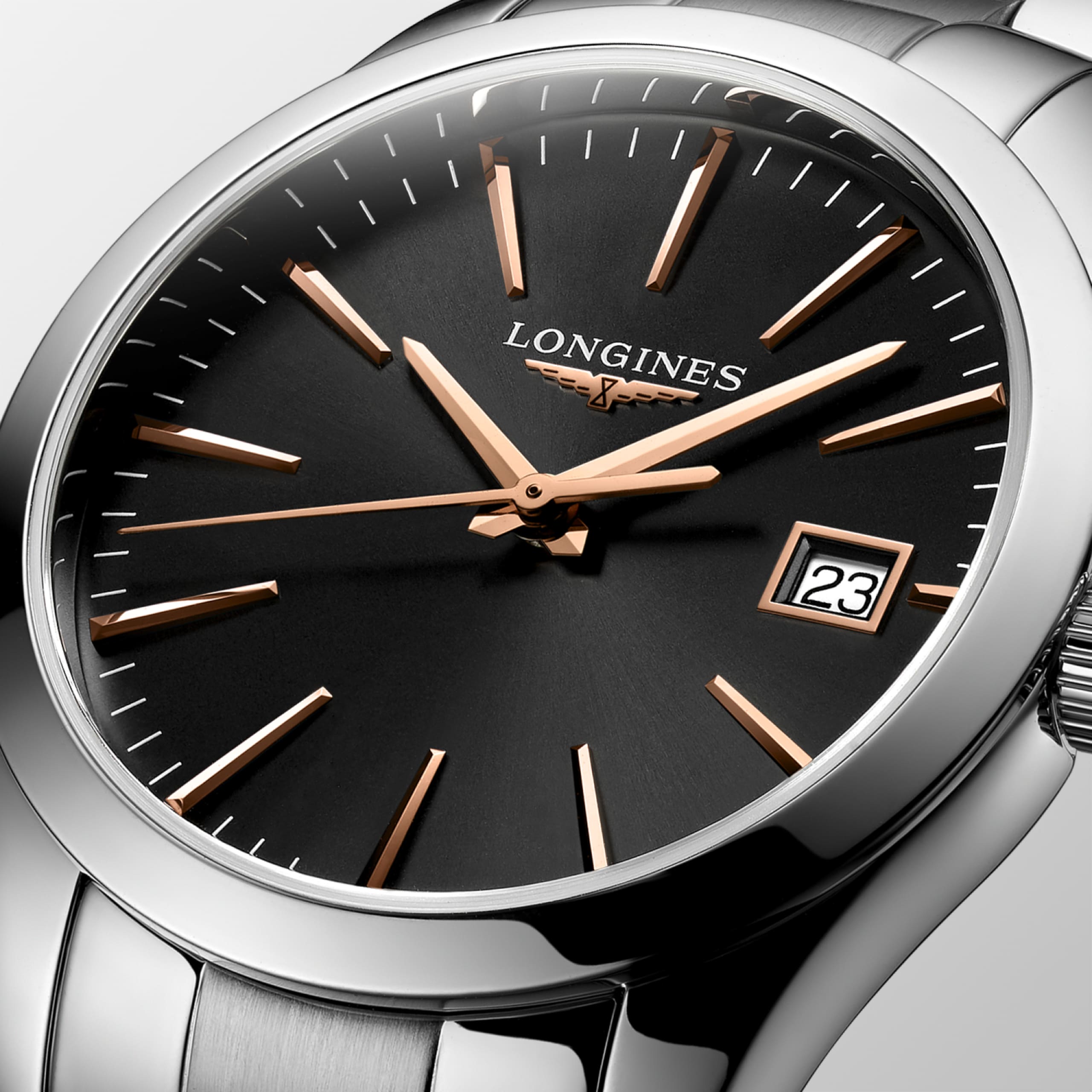 Longines CONQUEST CLASSIC quartzo aço inoxidável Watch - L2.386.4.52.6