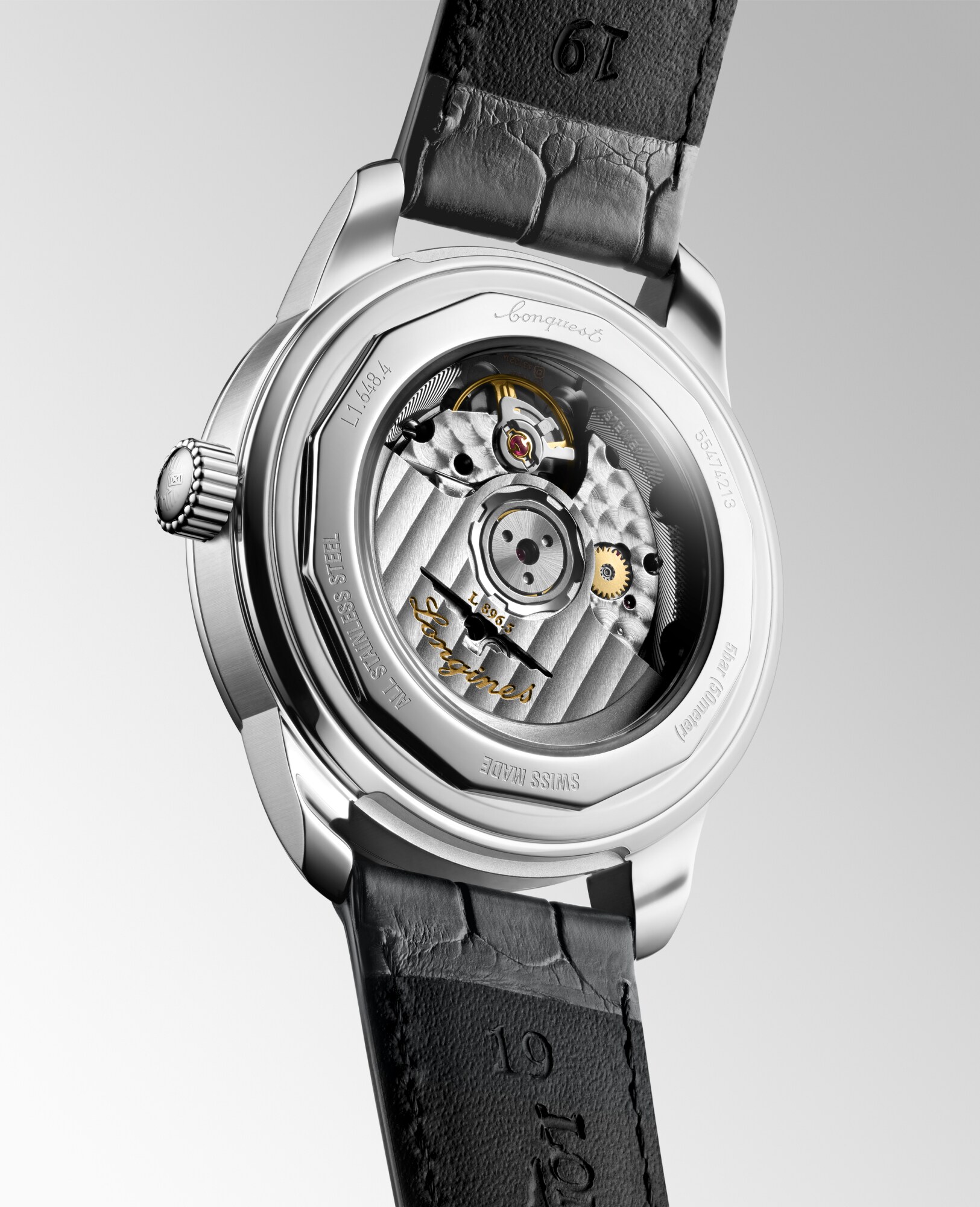 LONGINES SEIKO ジャンク　インビクタ Longines Conquest Titanium Time Zone RARE Gunmetal Dial 33mm Men's