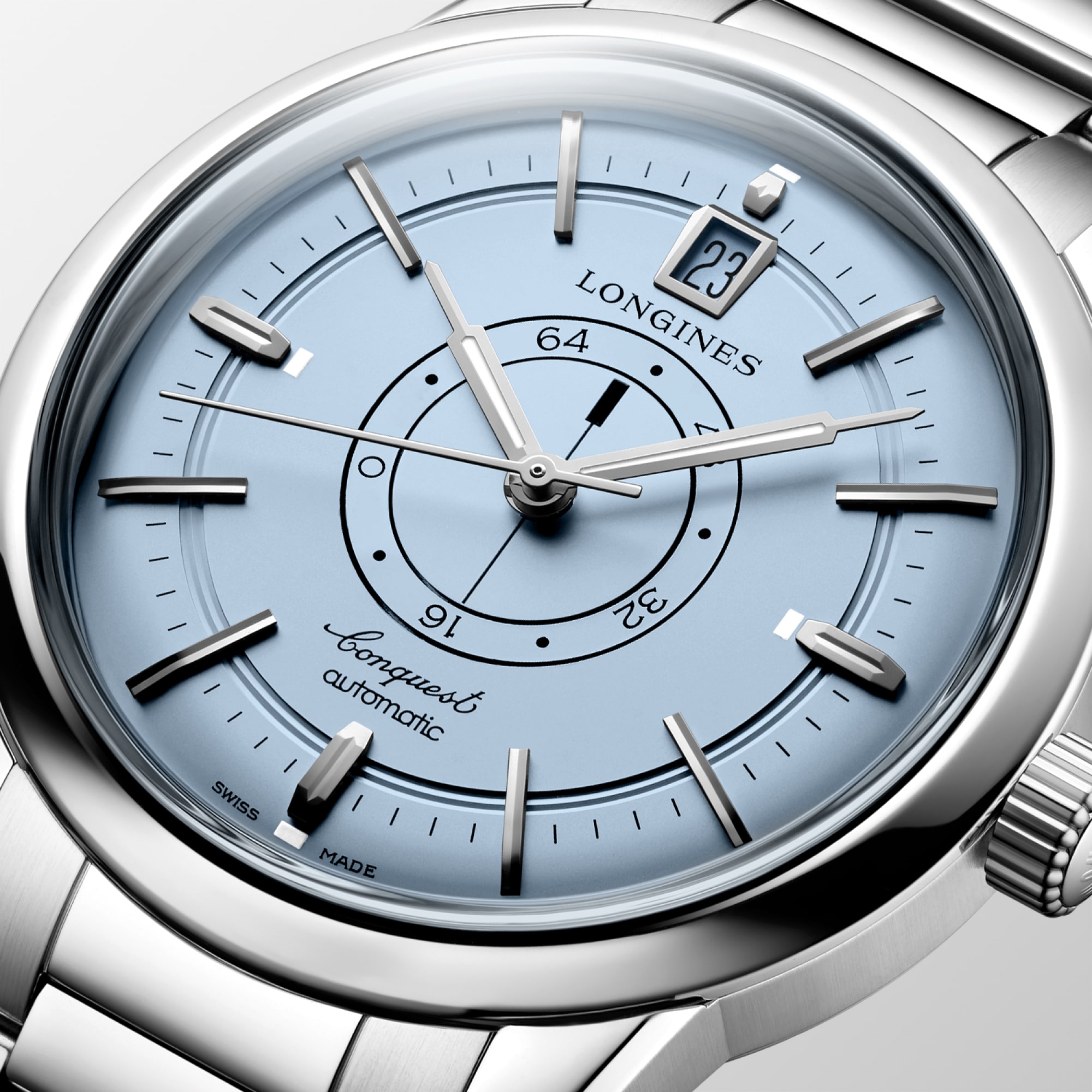 CONQUEST HERITAGE CENTRAL POWER RESERVE | Ø 38.00 mm, Light Blue
