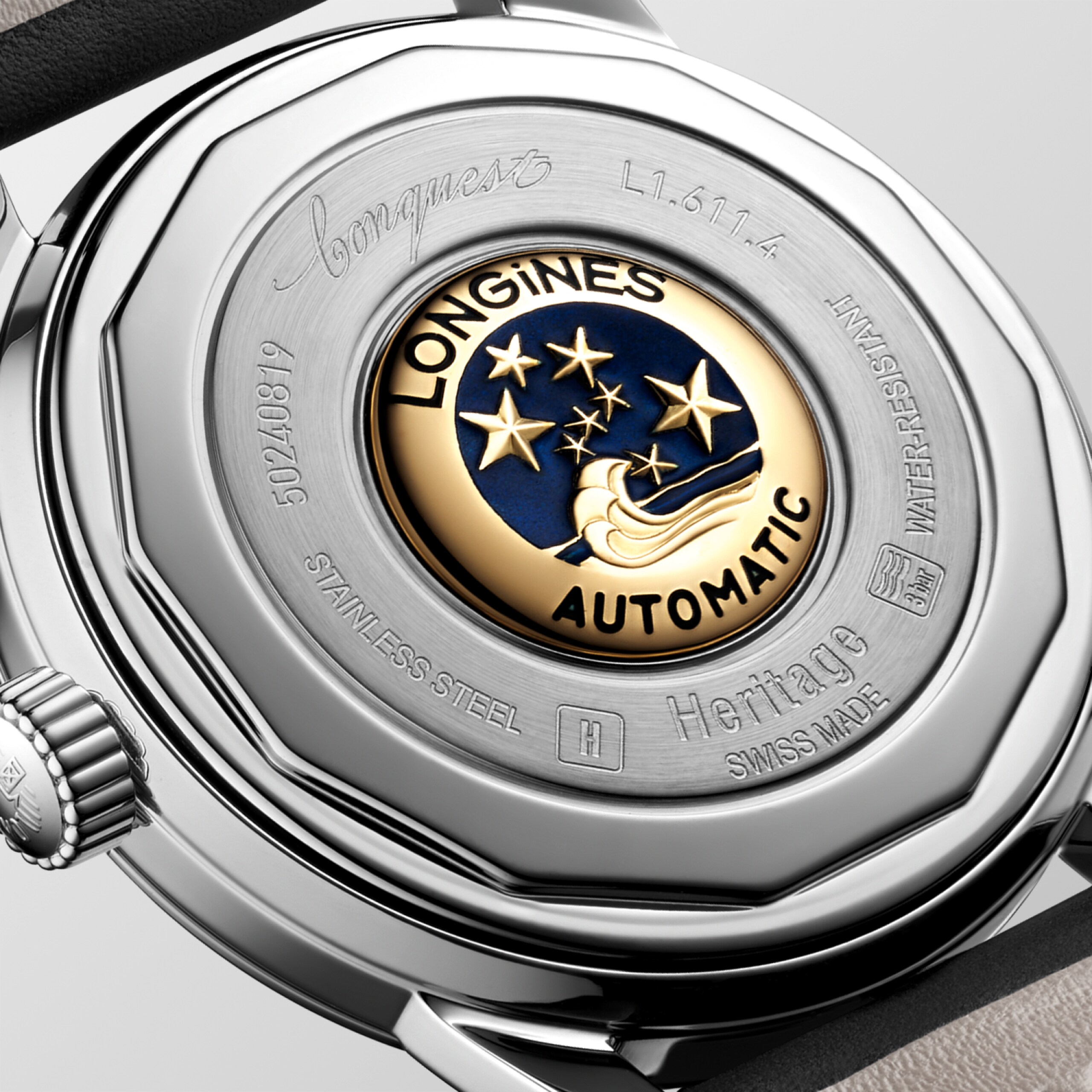 Longines CONQUEST HERITAGE Automatic Stainless steel Watch - L1.611.4.52.2