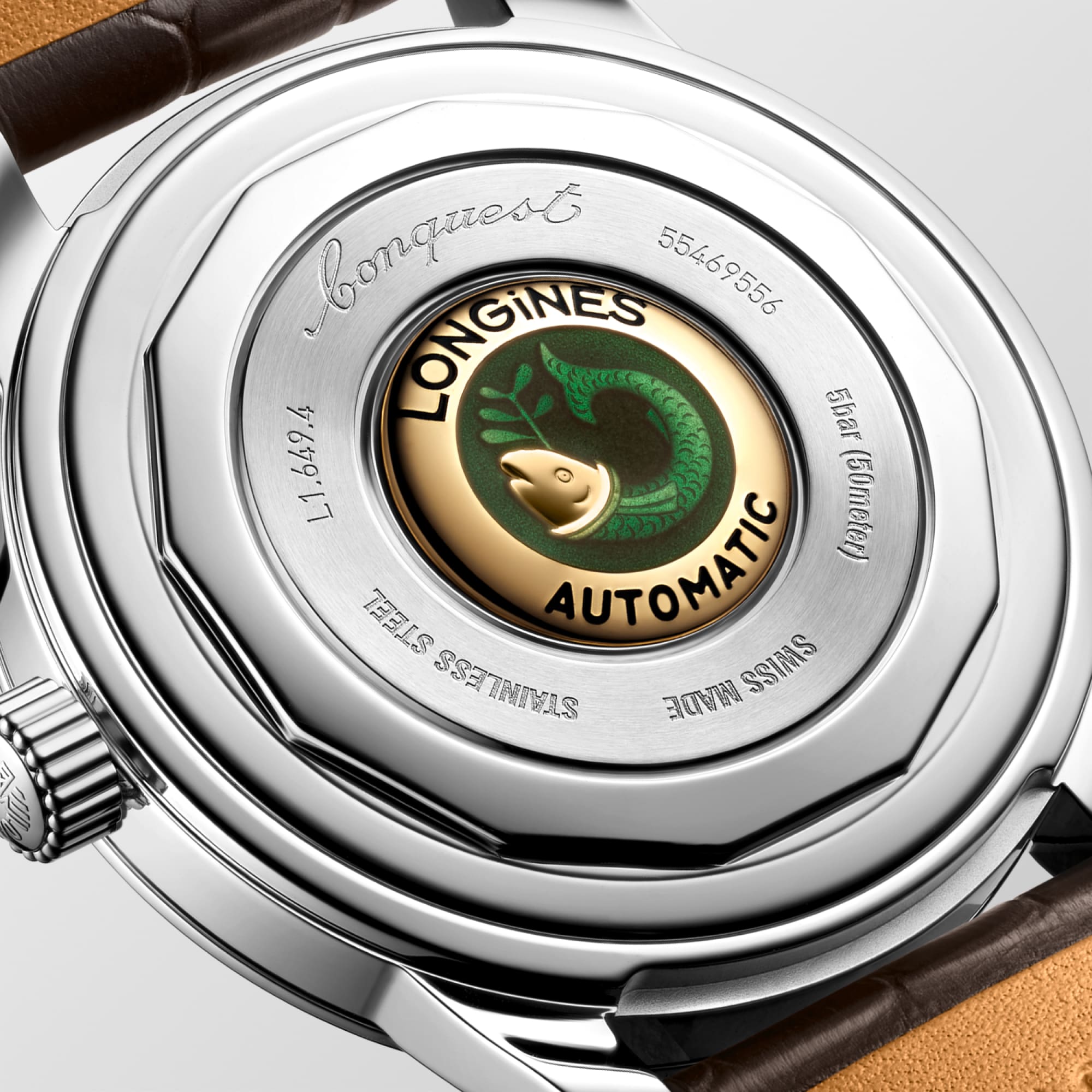 CONQUEST HERITAGE Automatic, Stainless Steel, Brown Dial