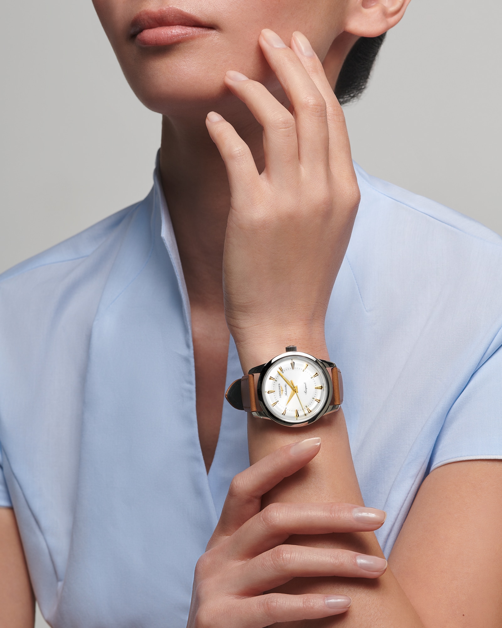 CONQUEST HERITAGE Automatic, Stainless Steel, Opaline Ivory Dial