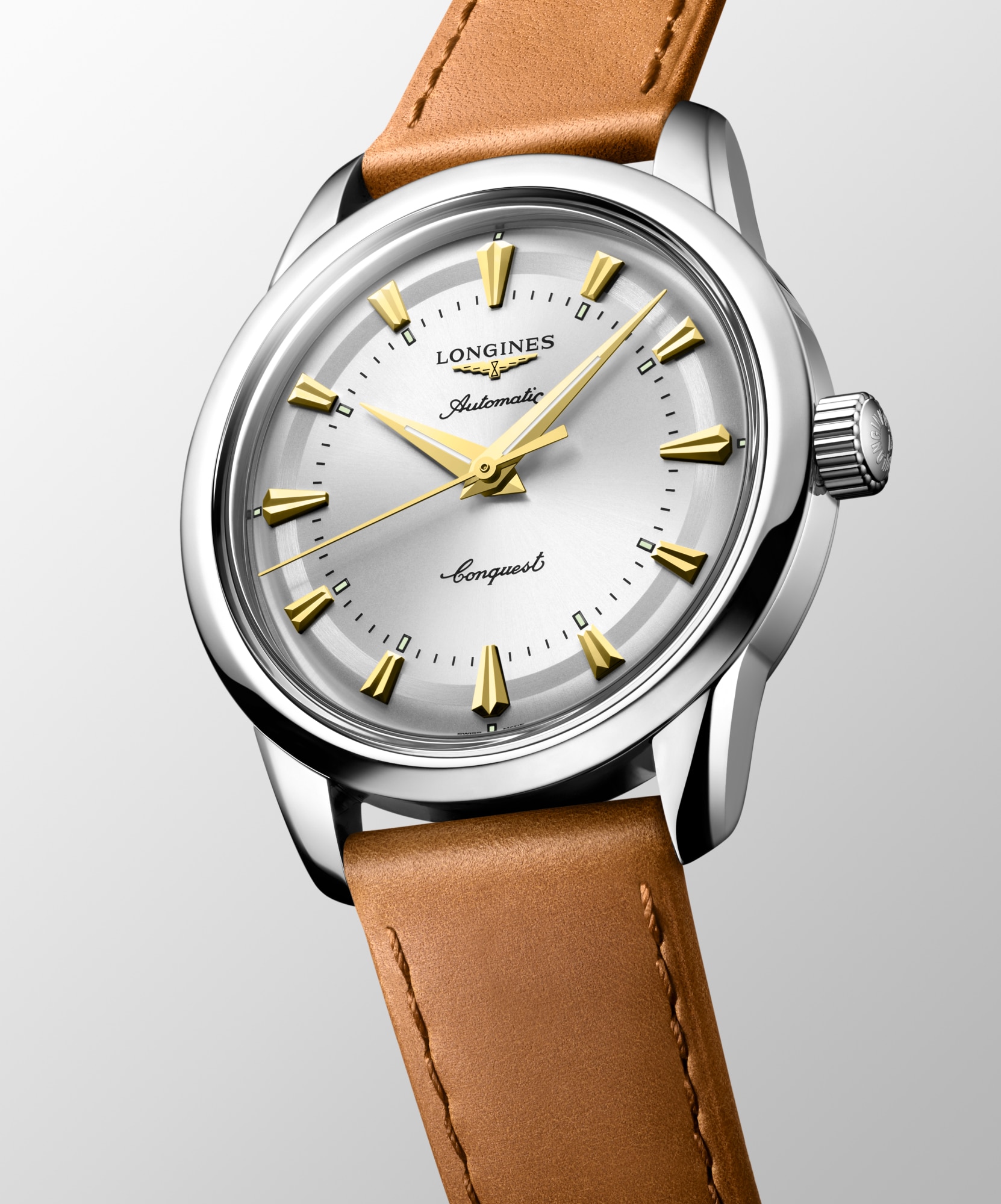 CONQUEST HERITAGE Automatic, Stainless Steel, Opaline Ivory Dial