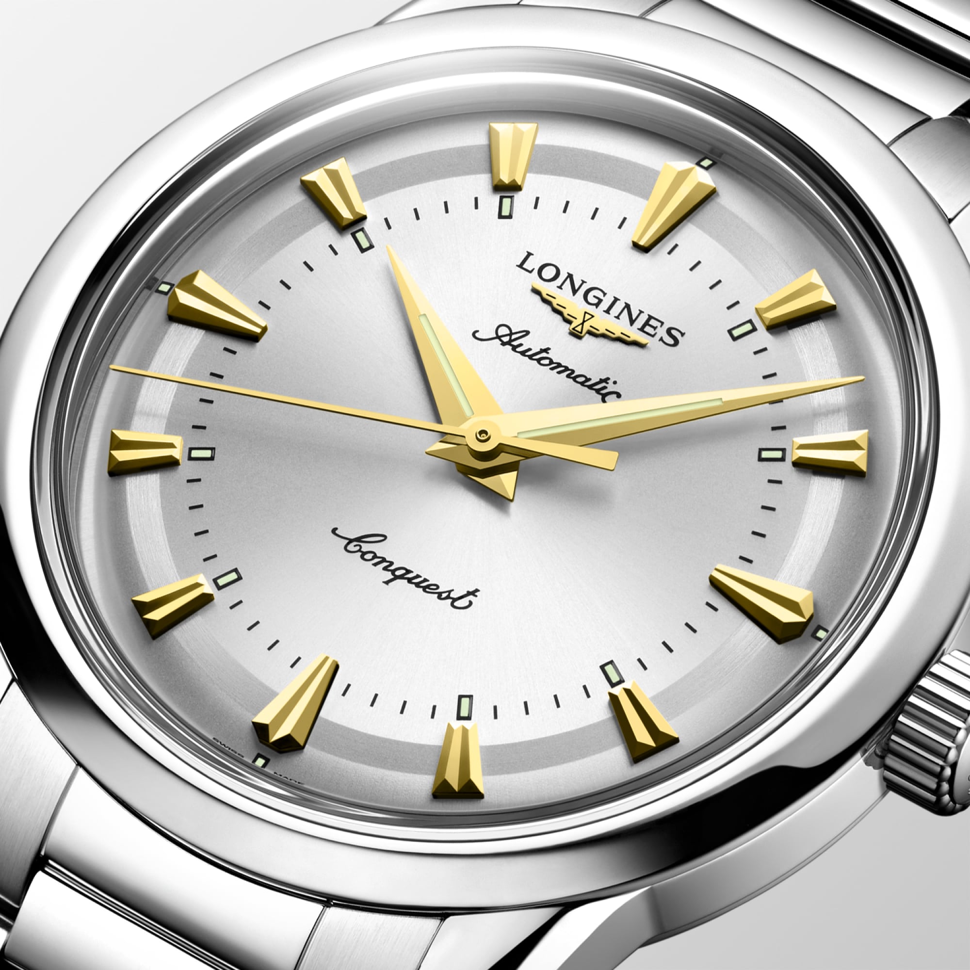 CONQUEST HERITAGE Automatic, Stainless Steel, Opaline Ivory Dial