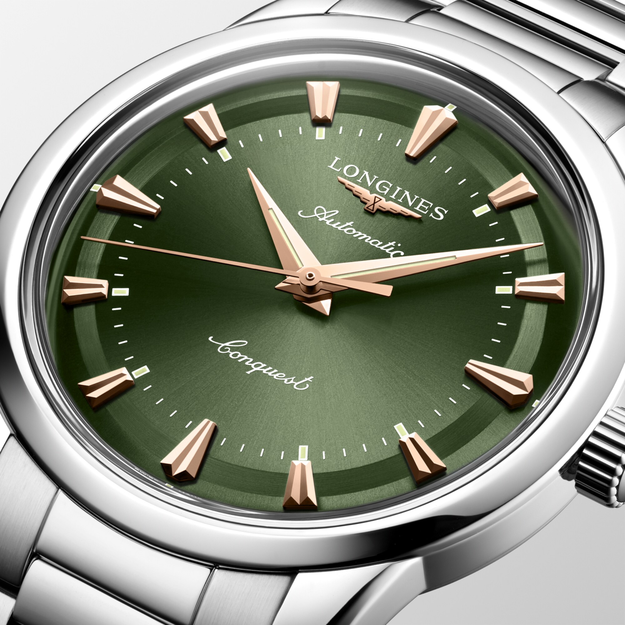 英国製Allcock The Conquest CONQUEST HERITAGE Automatic, Stainless Steel, Green