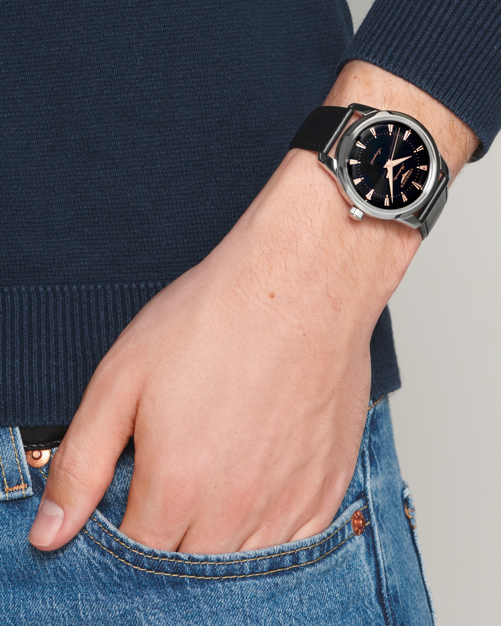 CONQUEST HERITAGE Automatic, Stainless Steel, Black