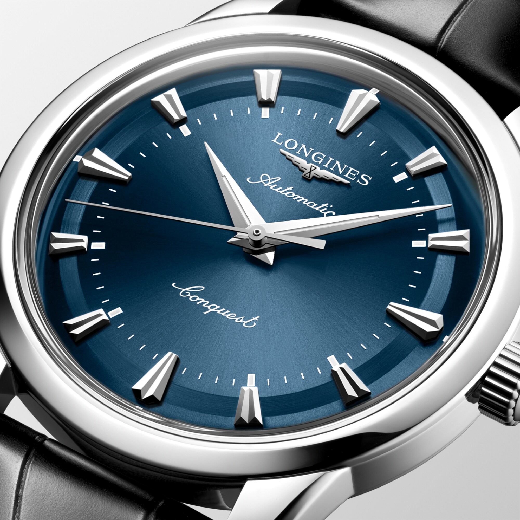 CONQUEST HERITAGE Automatic, Stainless Steel, Blue Lacquered