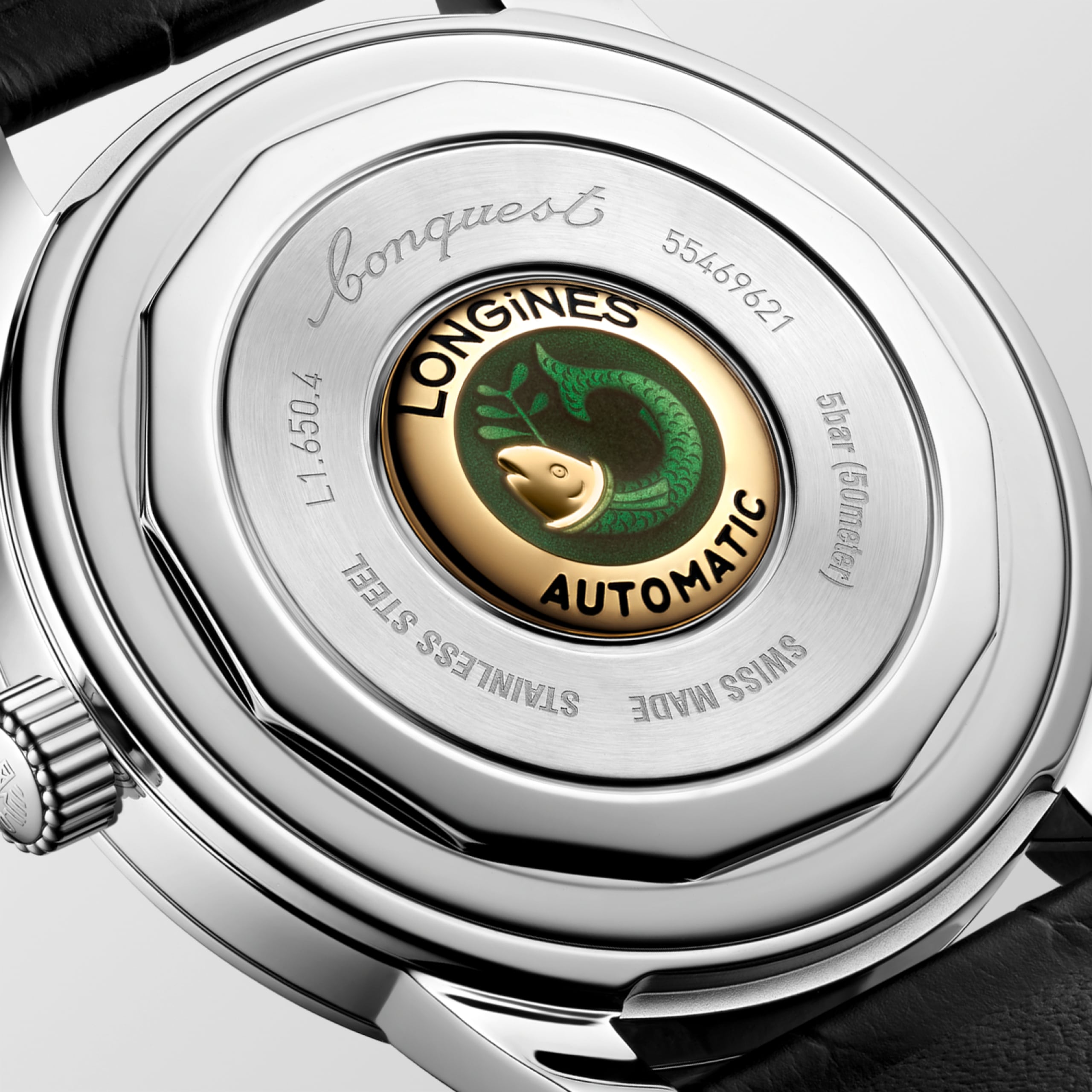 Longines CONQUEST HERITAGE automatico acciaio inossidabile Watch - L1.650.4.92.2