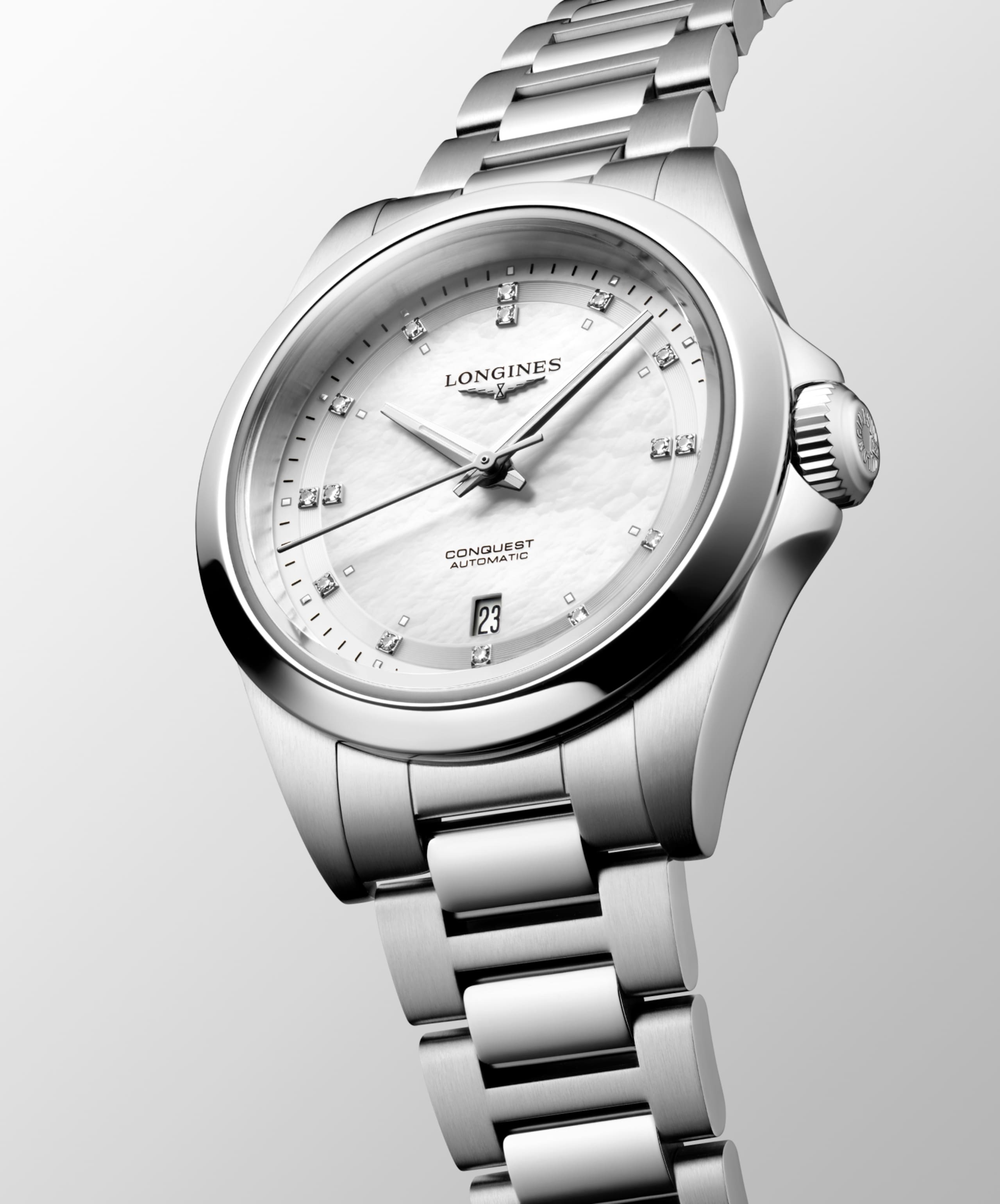 Longines 康卡斯系列 自動上鏈機械機芯 精鋼 Watch - L3.320.4.87.6