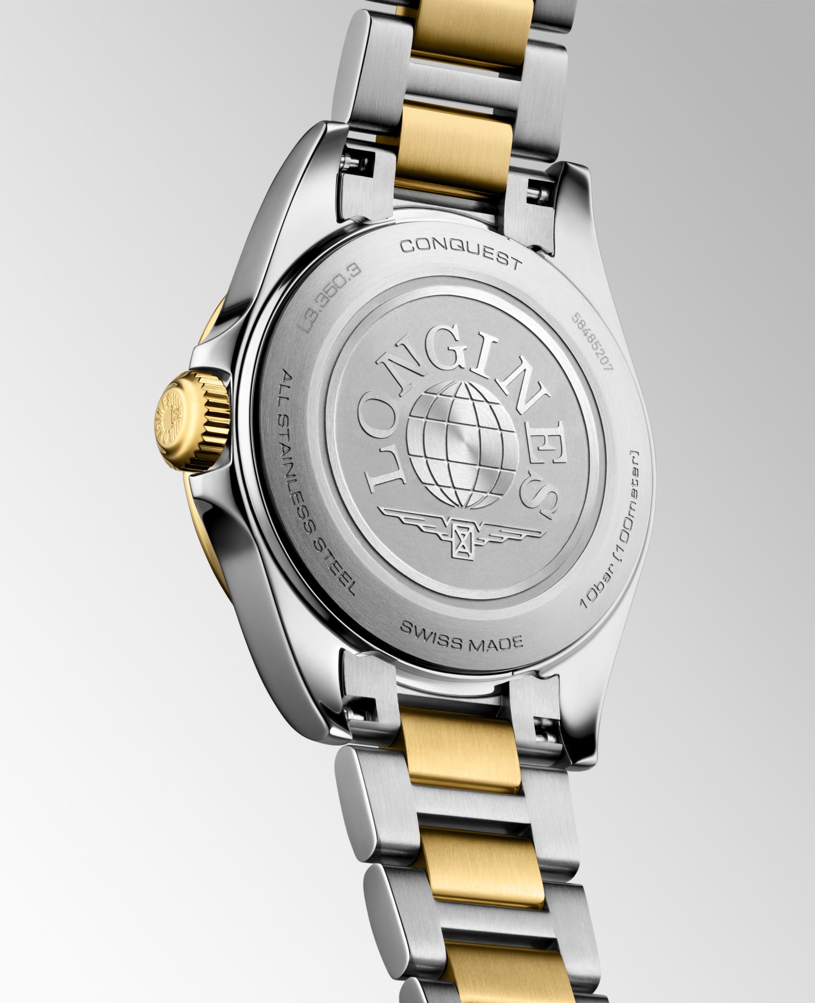 CONQUEST | Ø 30.00 mm, White Sandblasted | L3.350.3.12.7 | LONGINES