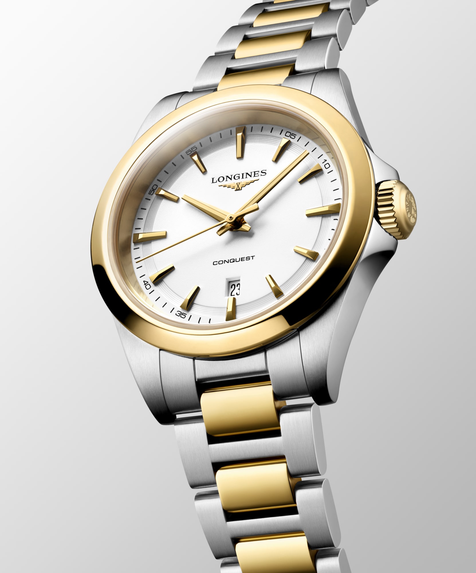 CONQUEST | Ø 30.00 mm, White Sandblasted | L3.350.3.12.7 | LONGINES