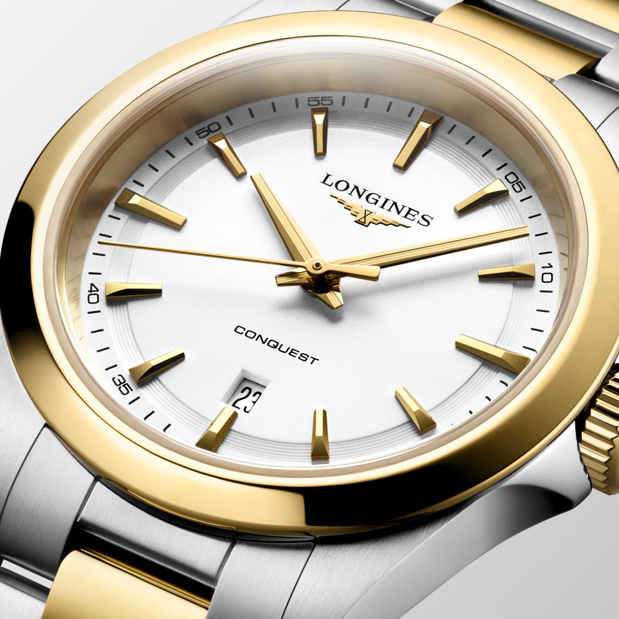CONQUEST | Ø 30.00 mm, White Sandblasted | L3.350.3.12.7 | LONGINES