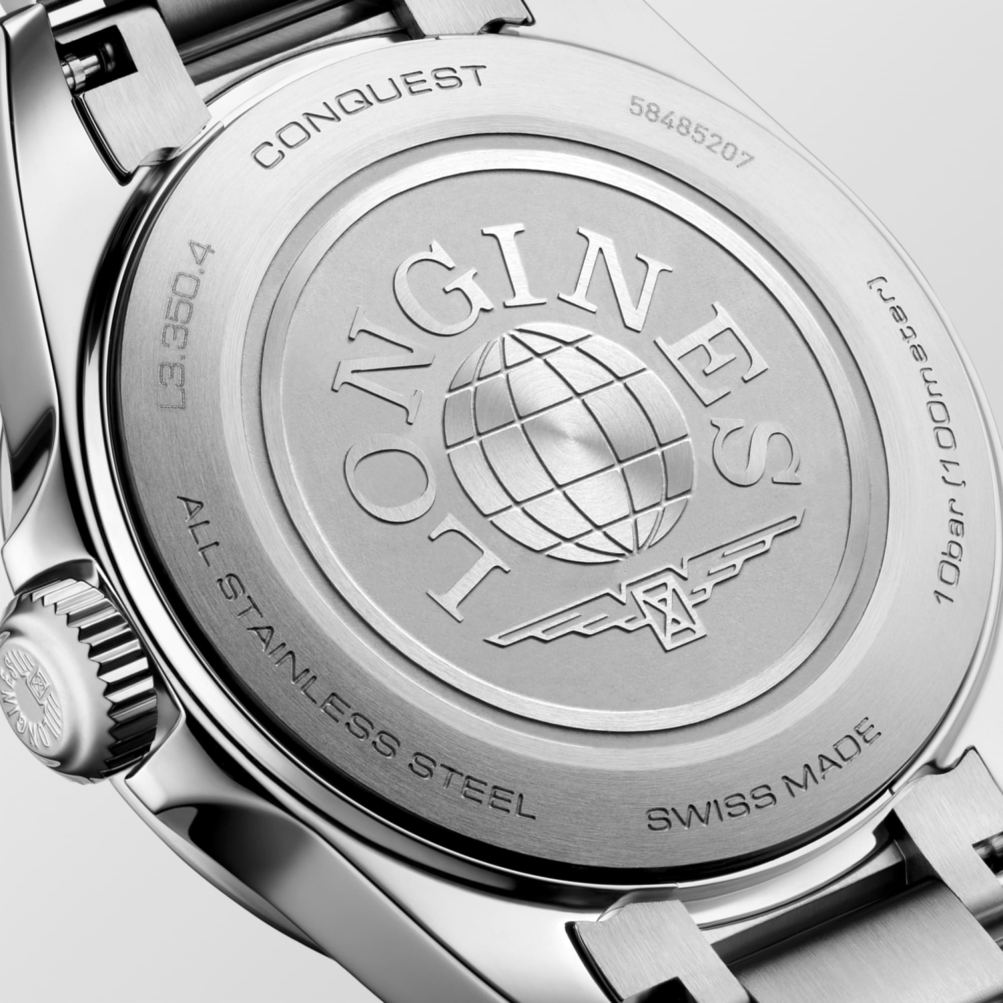 CONQUEST | Ø 30.00 mm, White Mother-of-pearl | L3.350.4.87.6