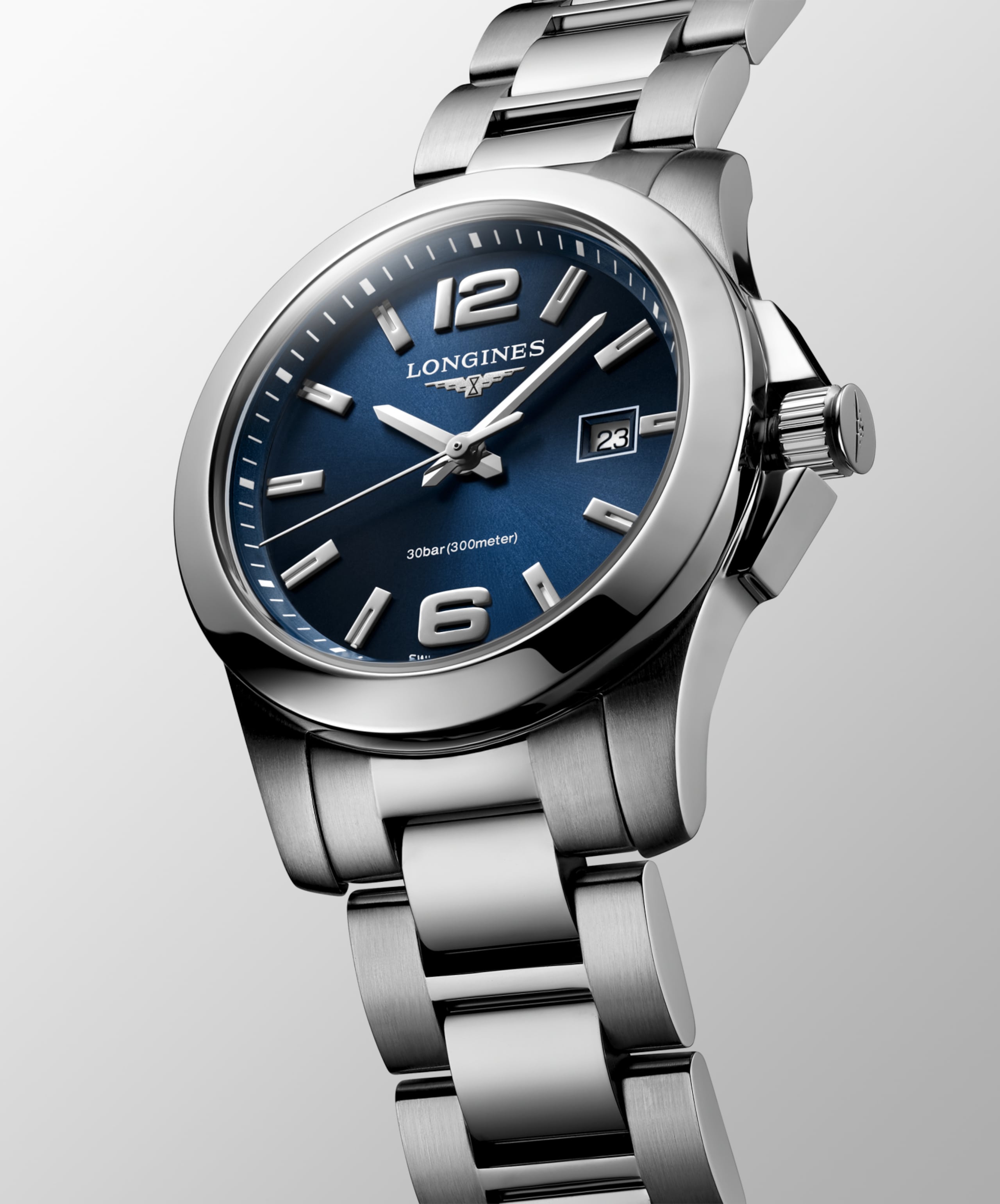 Longines CONQUEST quartz stainless steel Watch - L3.376.4.96.6