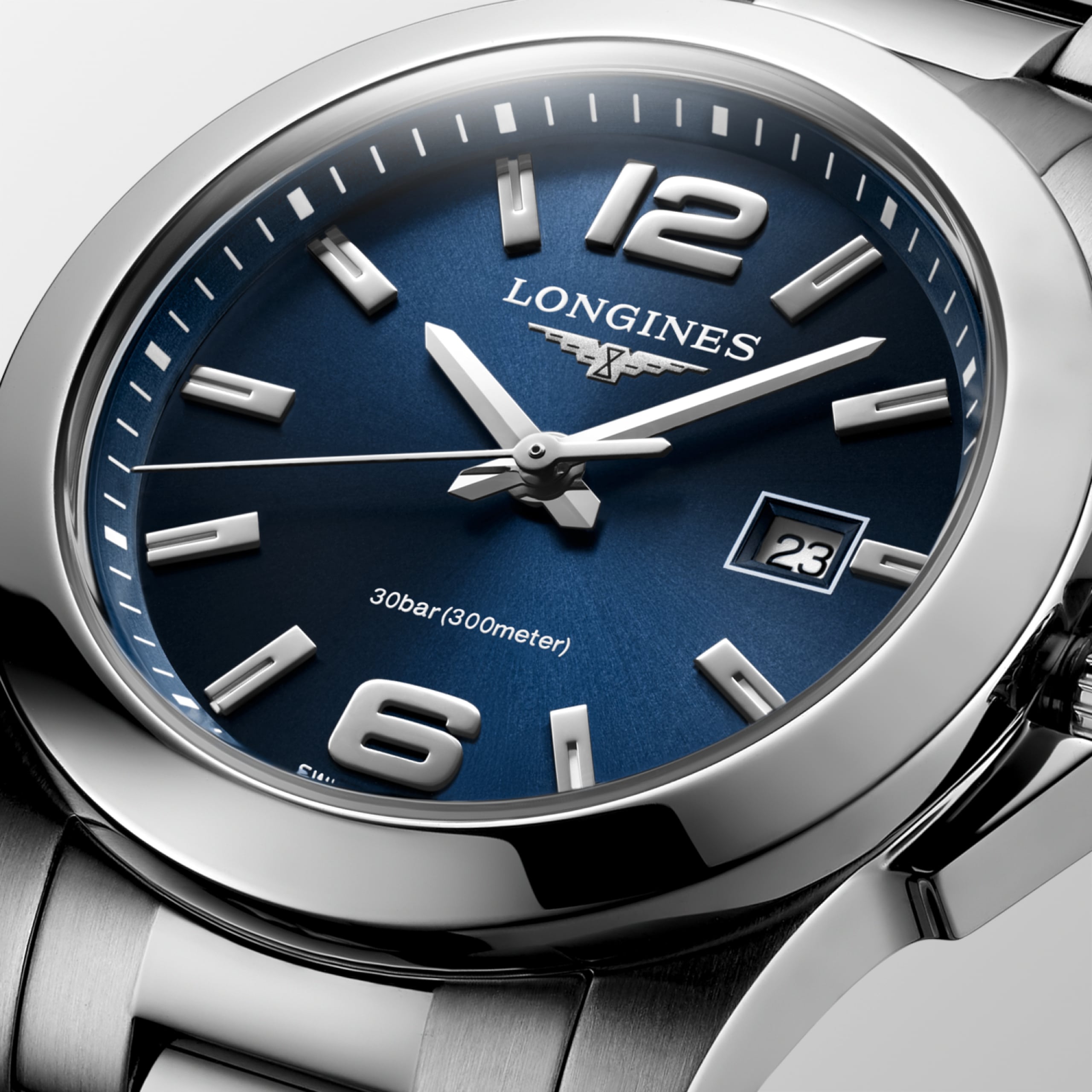 Longines CONQUEST quartz stainless steel Watch - L3.376.4.96.6