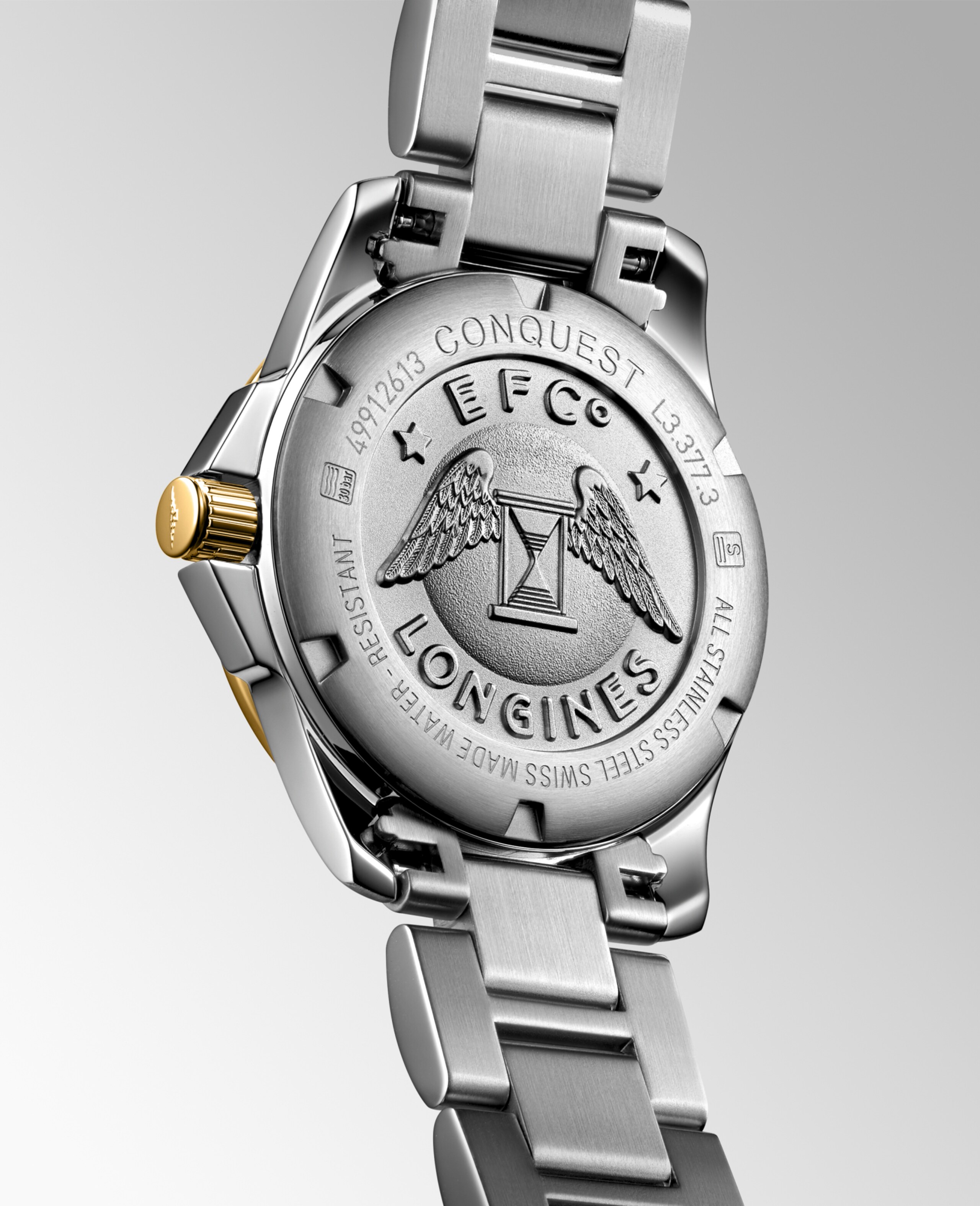 Longines CONQUEST quartz stainless steel and yellow pvd coating Watch - L3.377.3.87.7