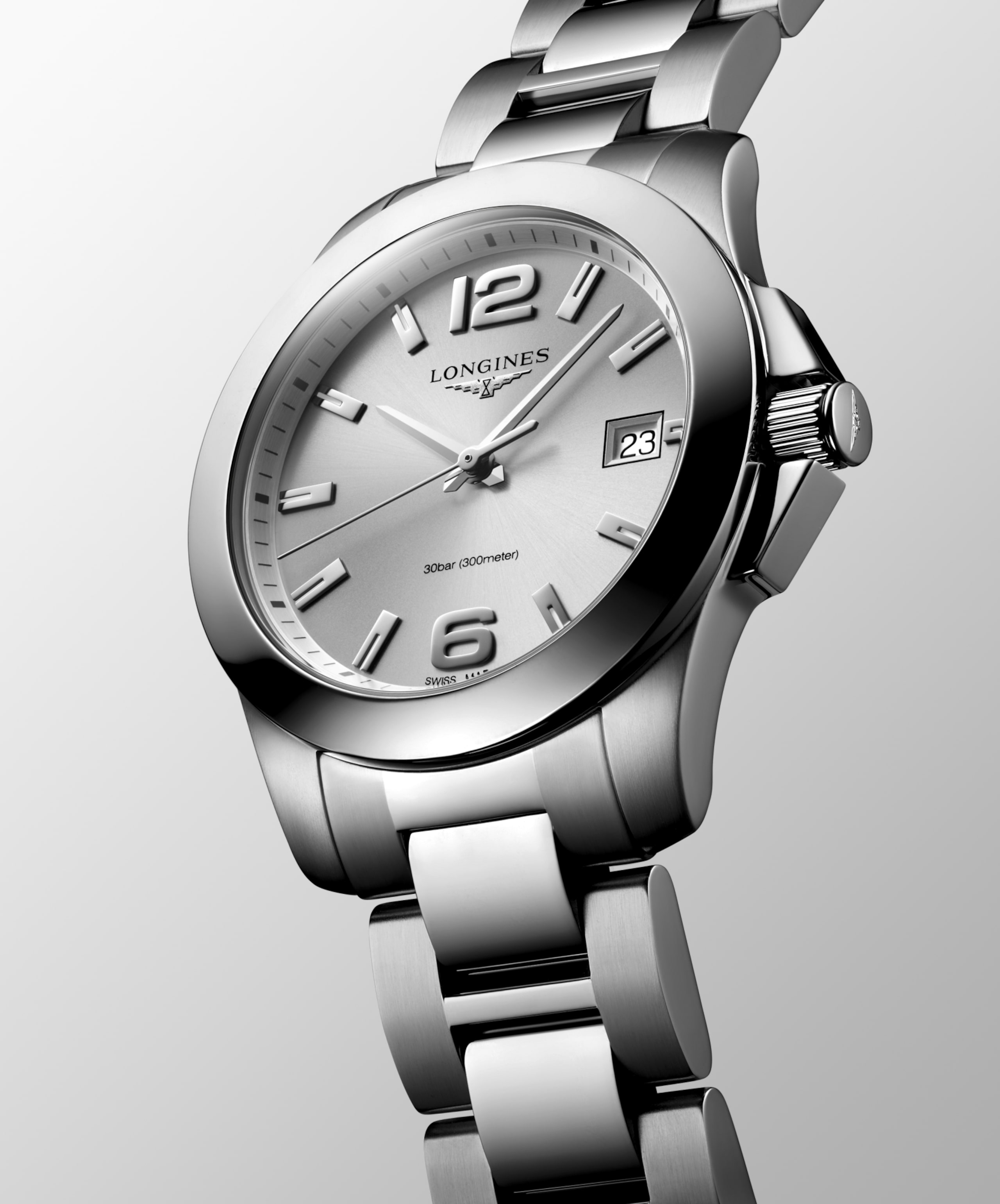Longines CONQUEST quartz stainless steel Watch - L3.377.4.76.6