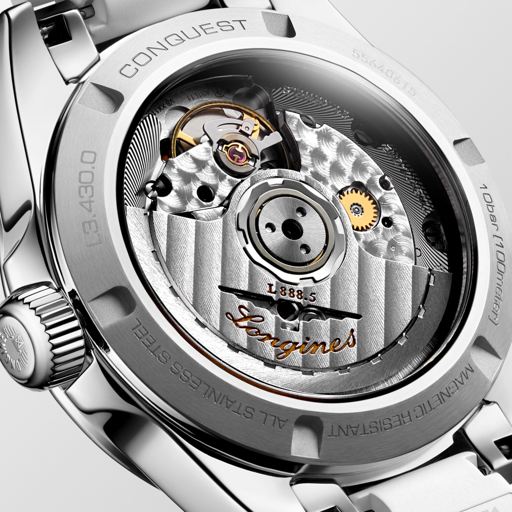 LONGINES CONQUEST シルバー/ホワイト。訳あり激安。 Longines Conquest Sunray Silver Dial Watch, 41mm