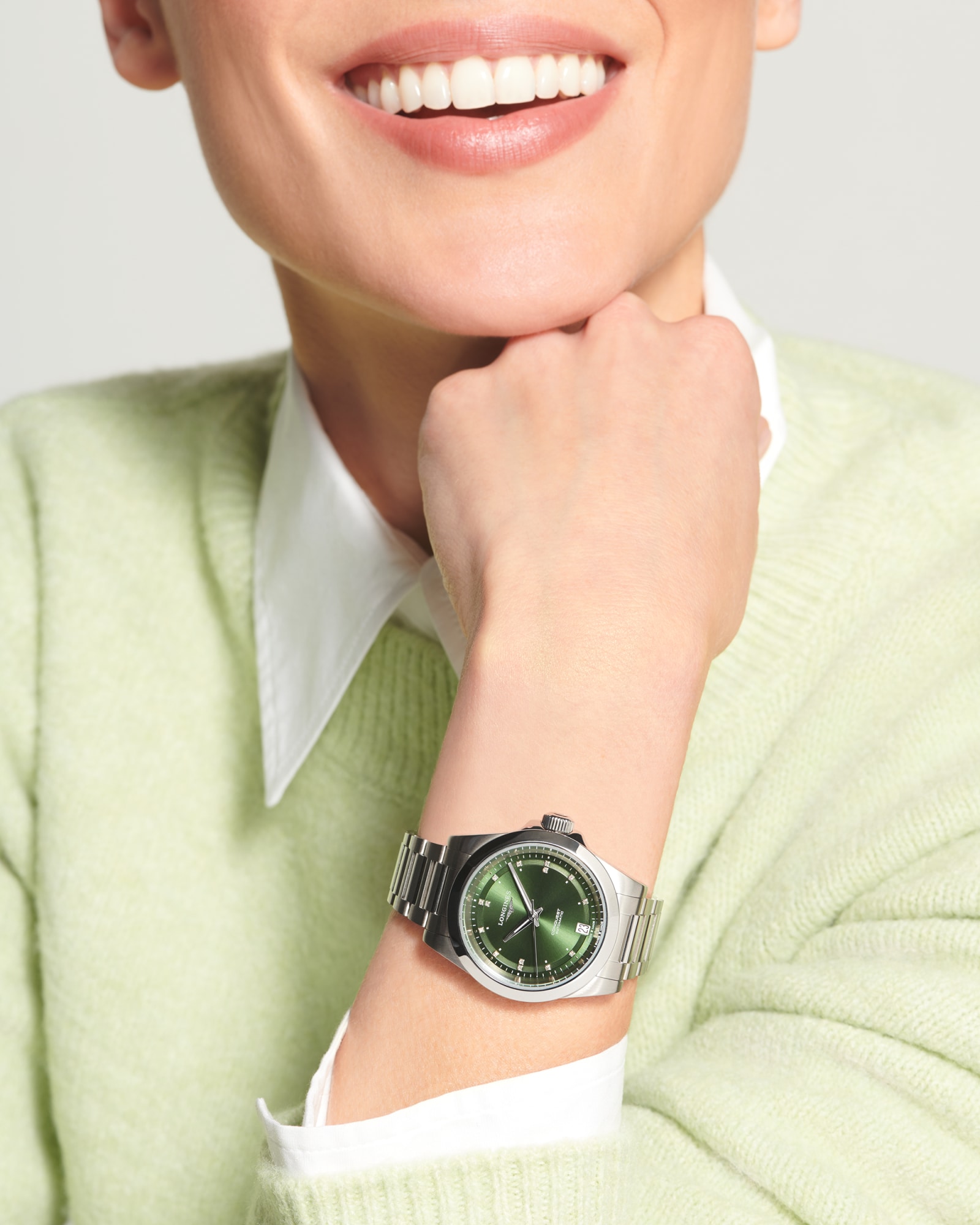 CONQUEST | Ø 34.00 mm, Sunray Green | L3.430.4.07.6 | LONGINES US