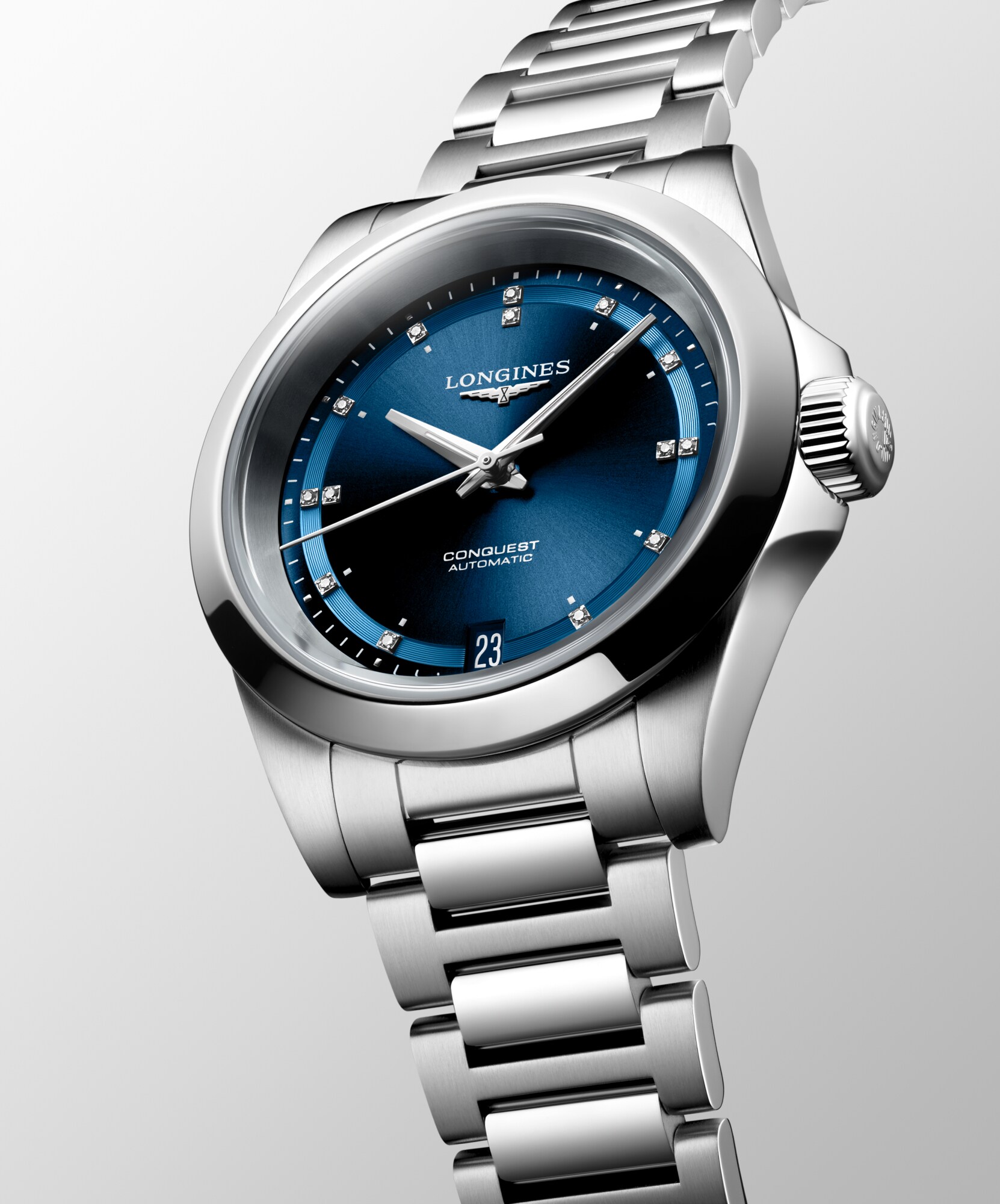 CONQUEST Automatic, Stainless Steel, Sunray Blue Dial