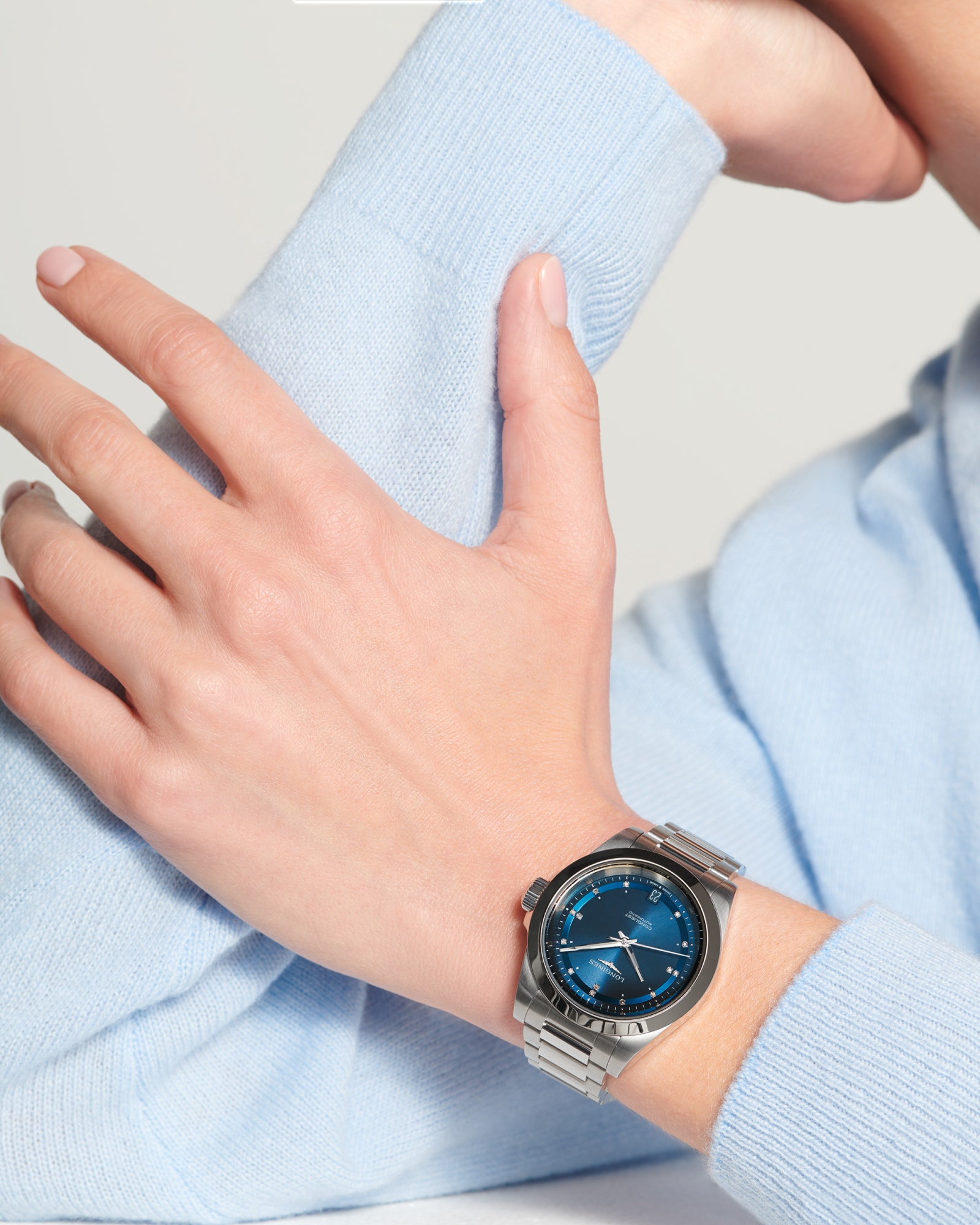 CONQUEST | Ø 34.00 mm, Sunray Blue | L3.430.4.97.6 | LONGINES SG